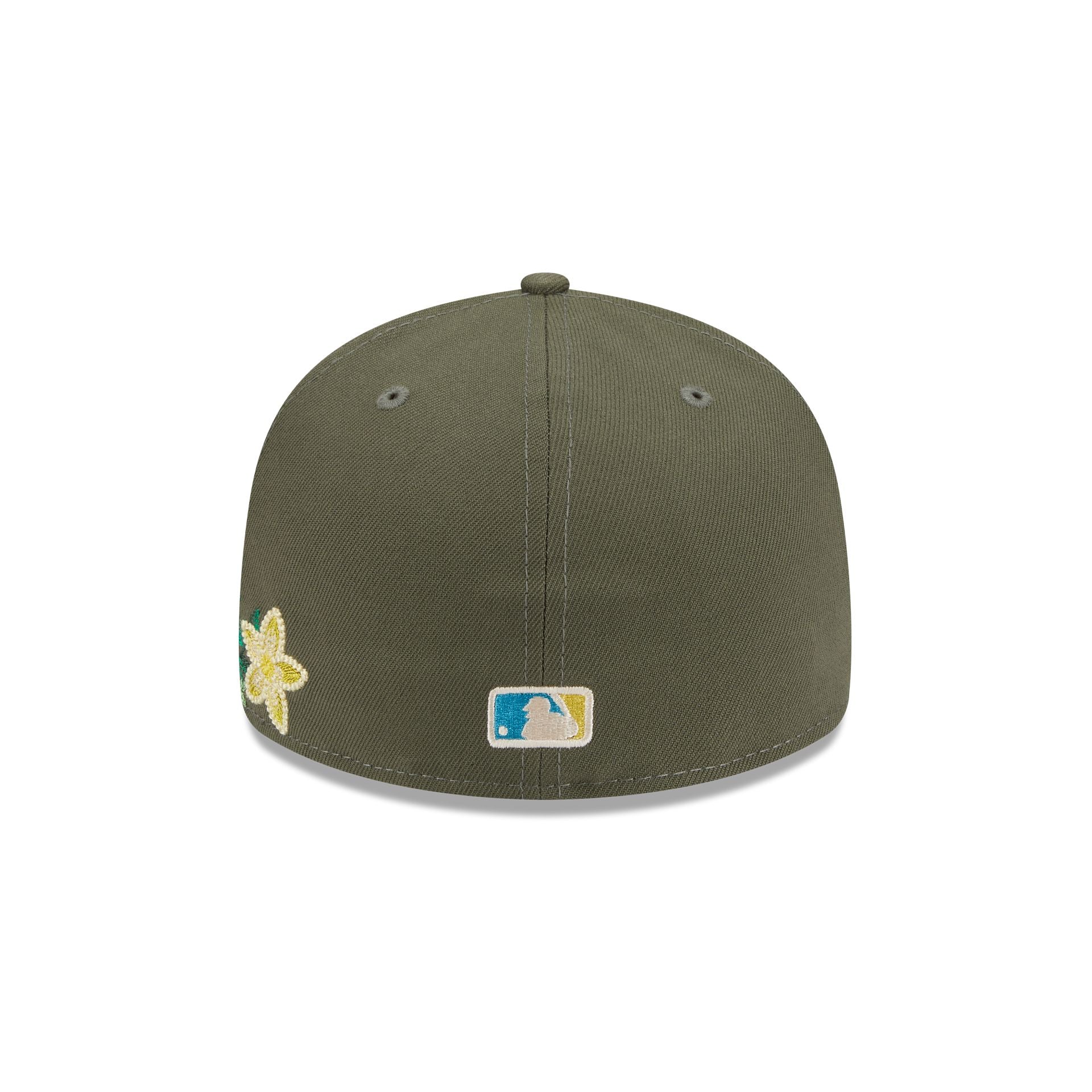 Los Angeles Dodgers Tonal Florals Olive 59FIFTY Fitted Hat - Image 6