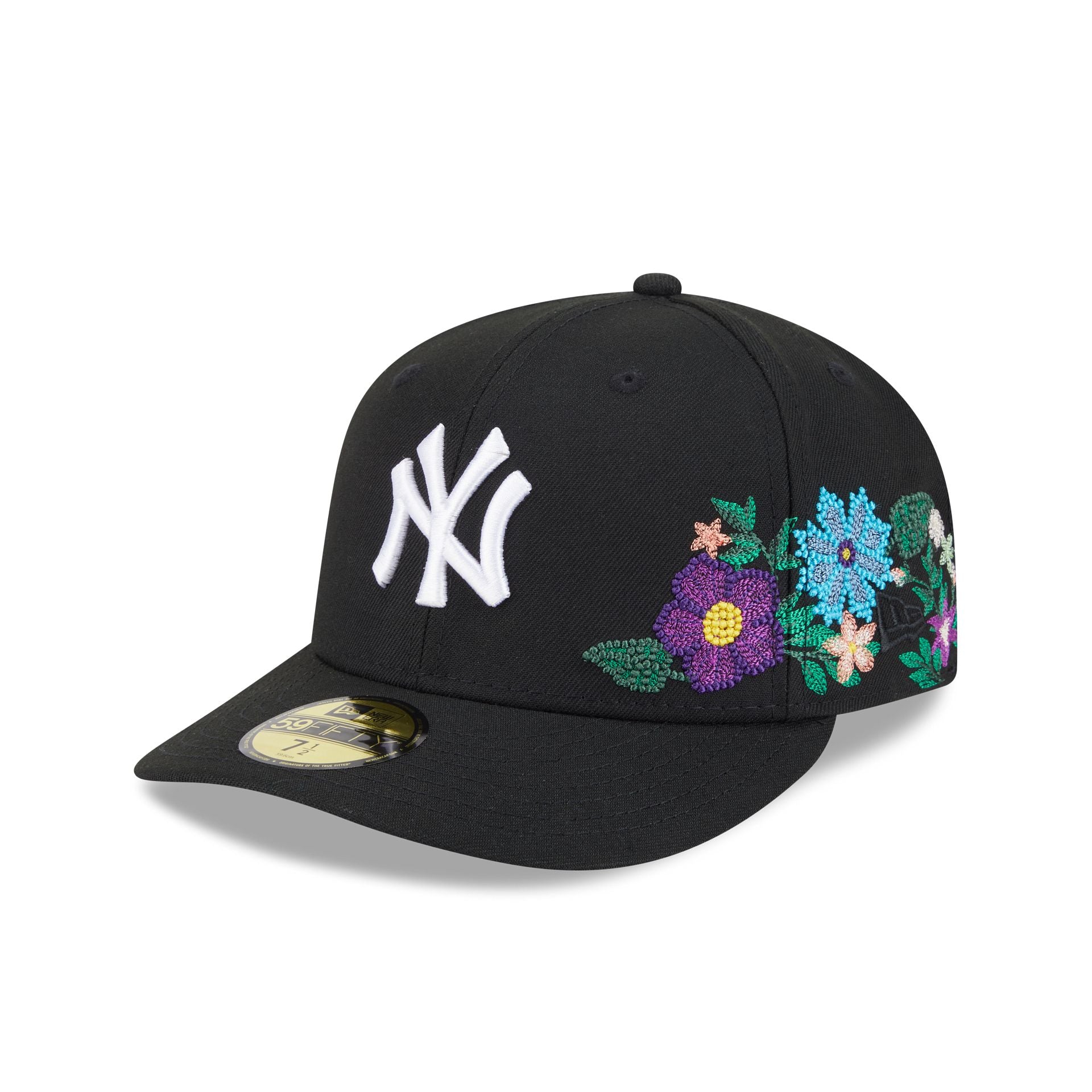 New York Yankees Tonal Florals Black 59FIFTY Fitted Hat