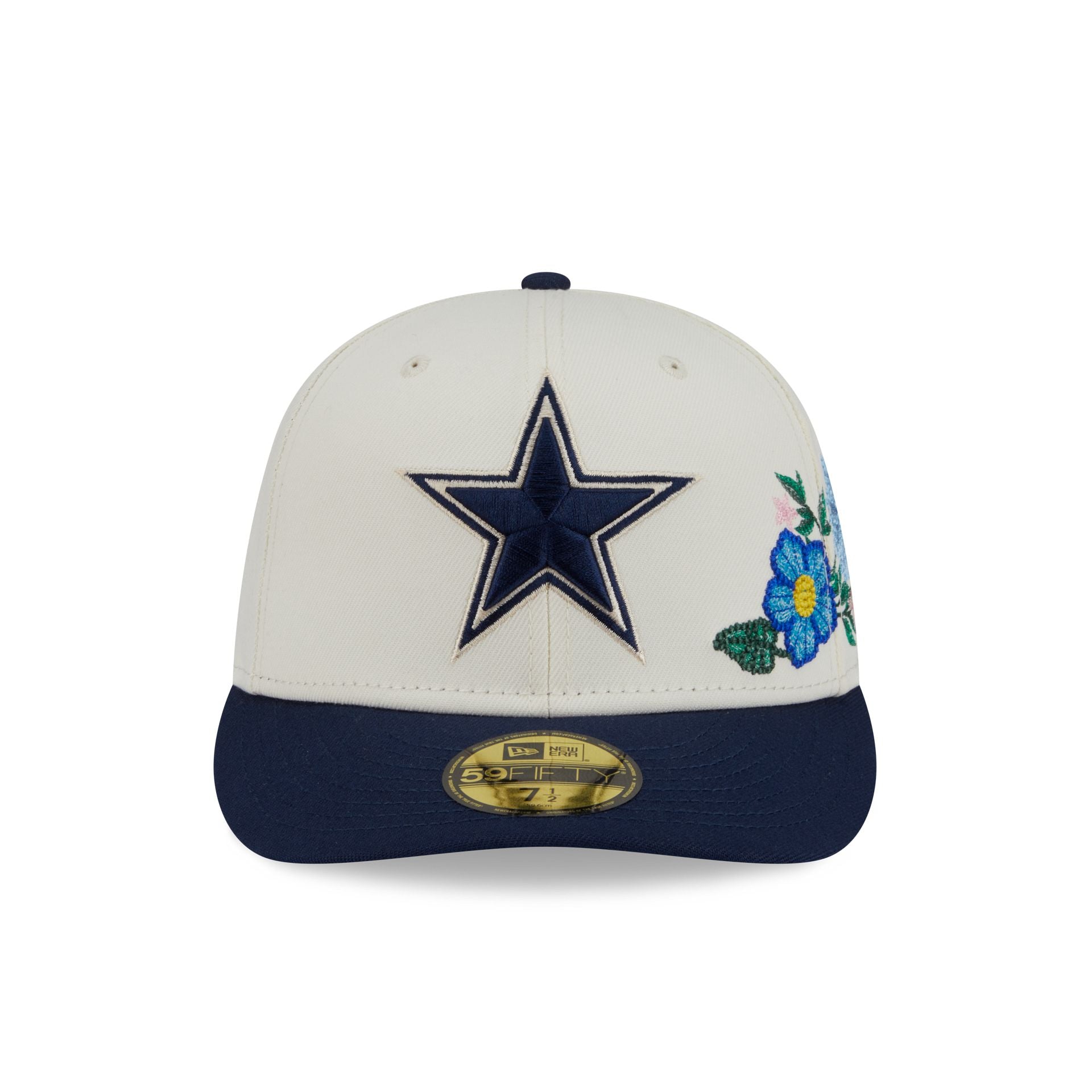 Dallas Cowboys Tonal Florals White 59FIFTY Fitted Hat - Image 2