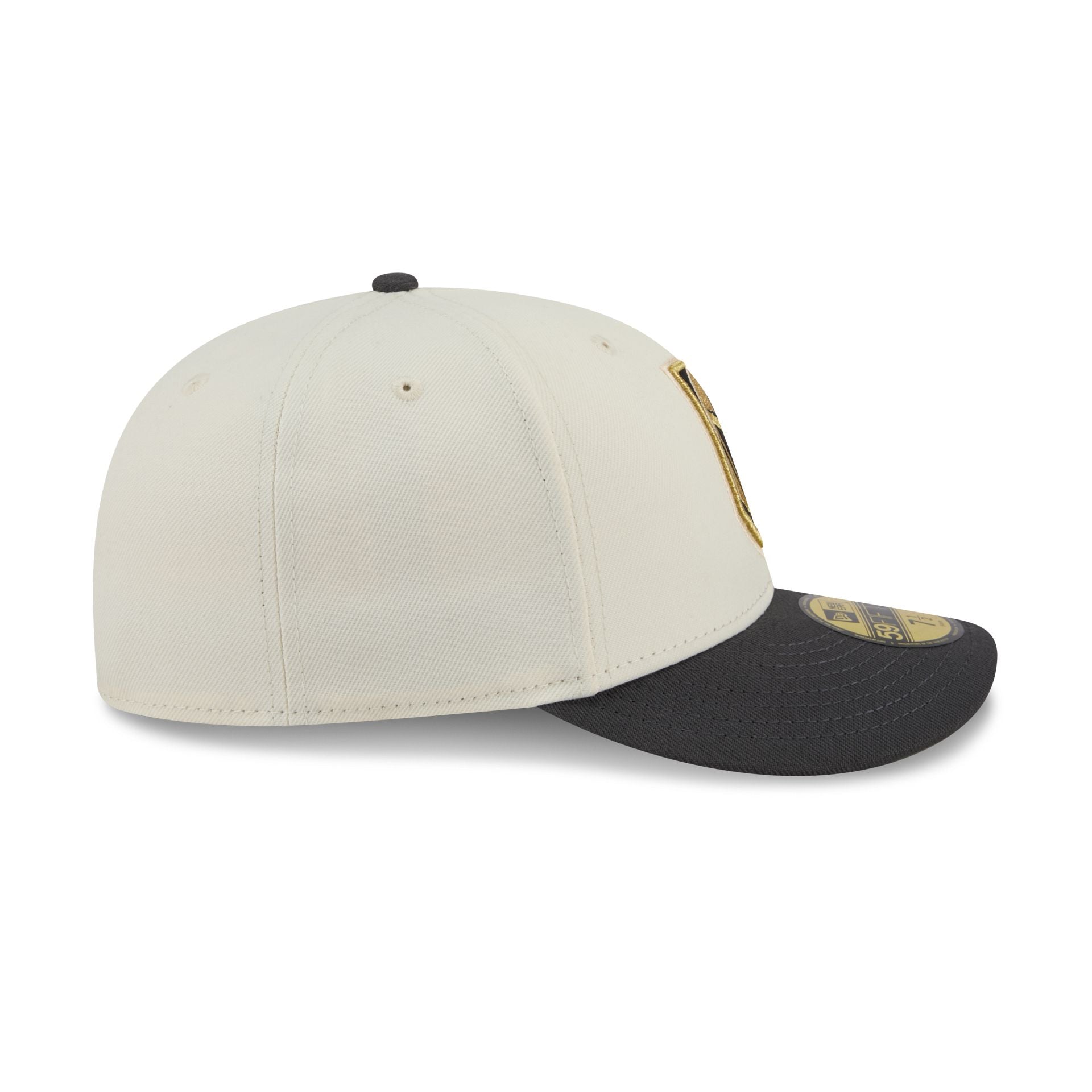 Vegas Golden Knights Tonal Florals White 59FIFTY Fitted Hat - Image 5