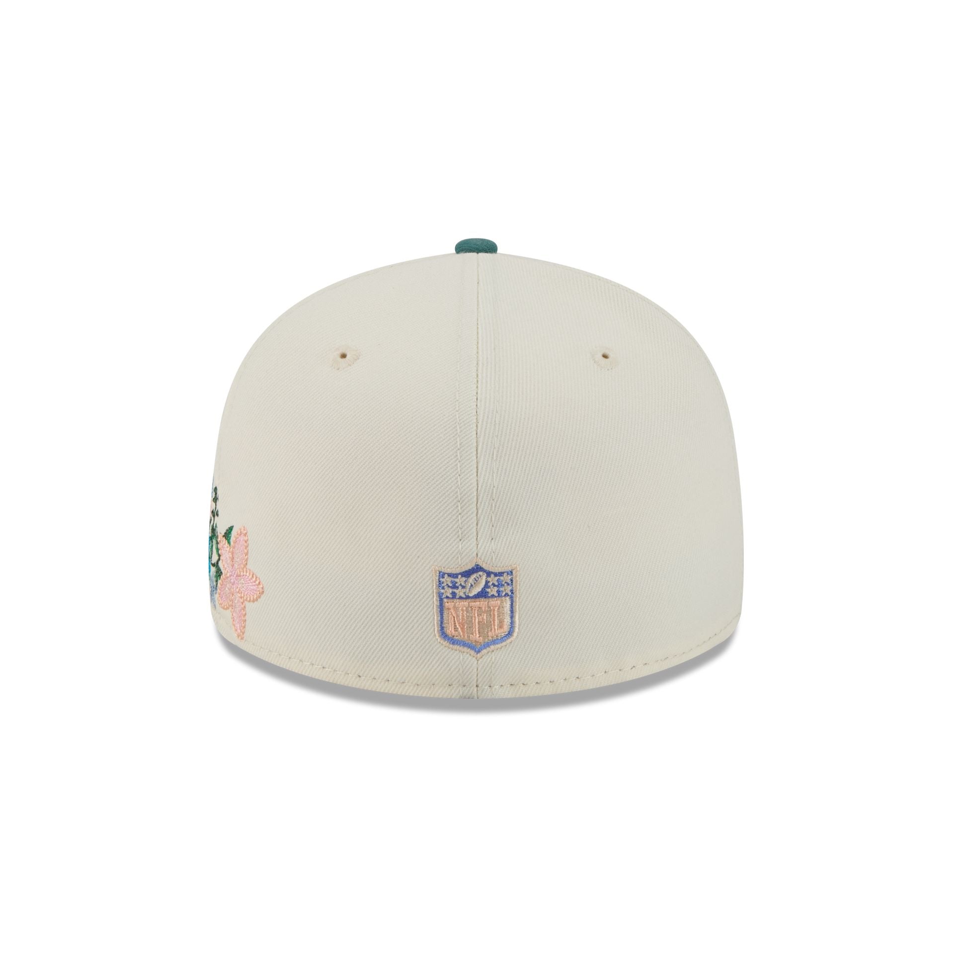 Philadelphia Eagles Tonal Florals White 59FIFTY Fitted Hat - Image 6