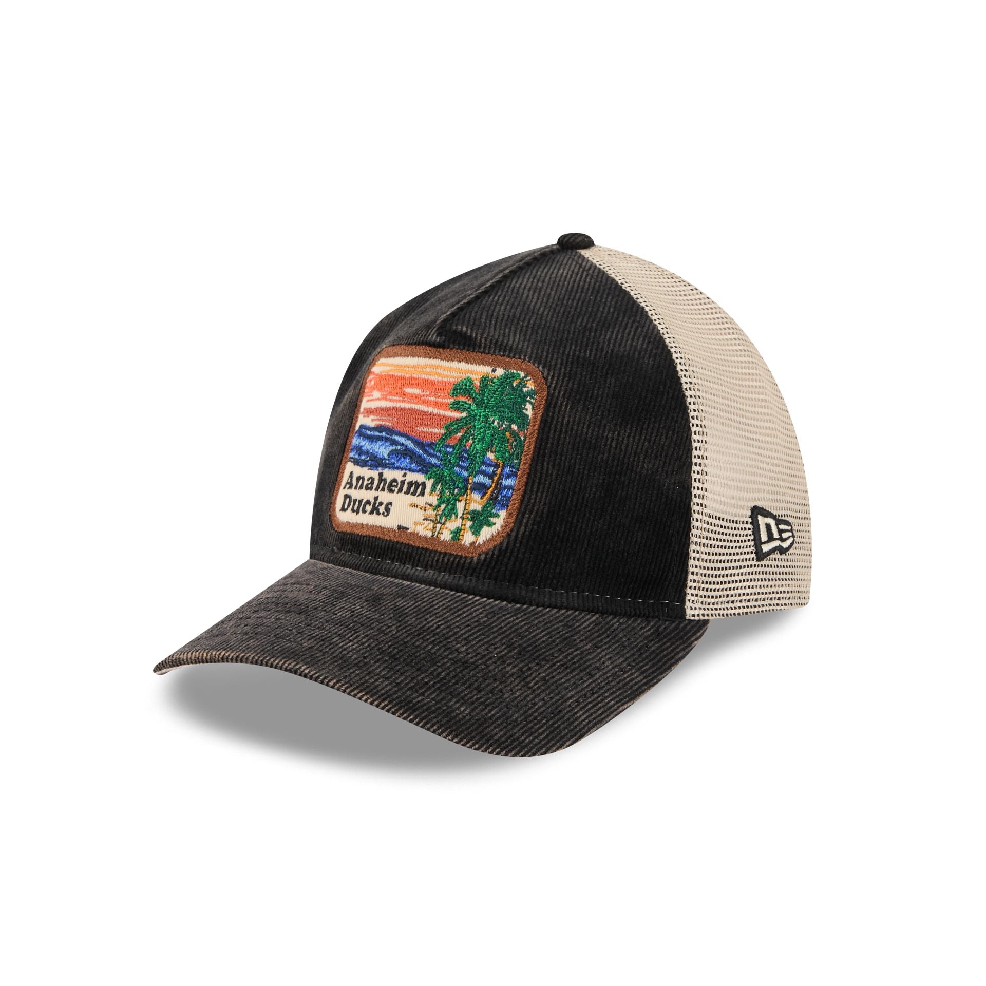 Anaheim Ducks Vintage Landscape 9TWENTY A-Frame Trucker Hat - Image 3