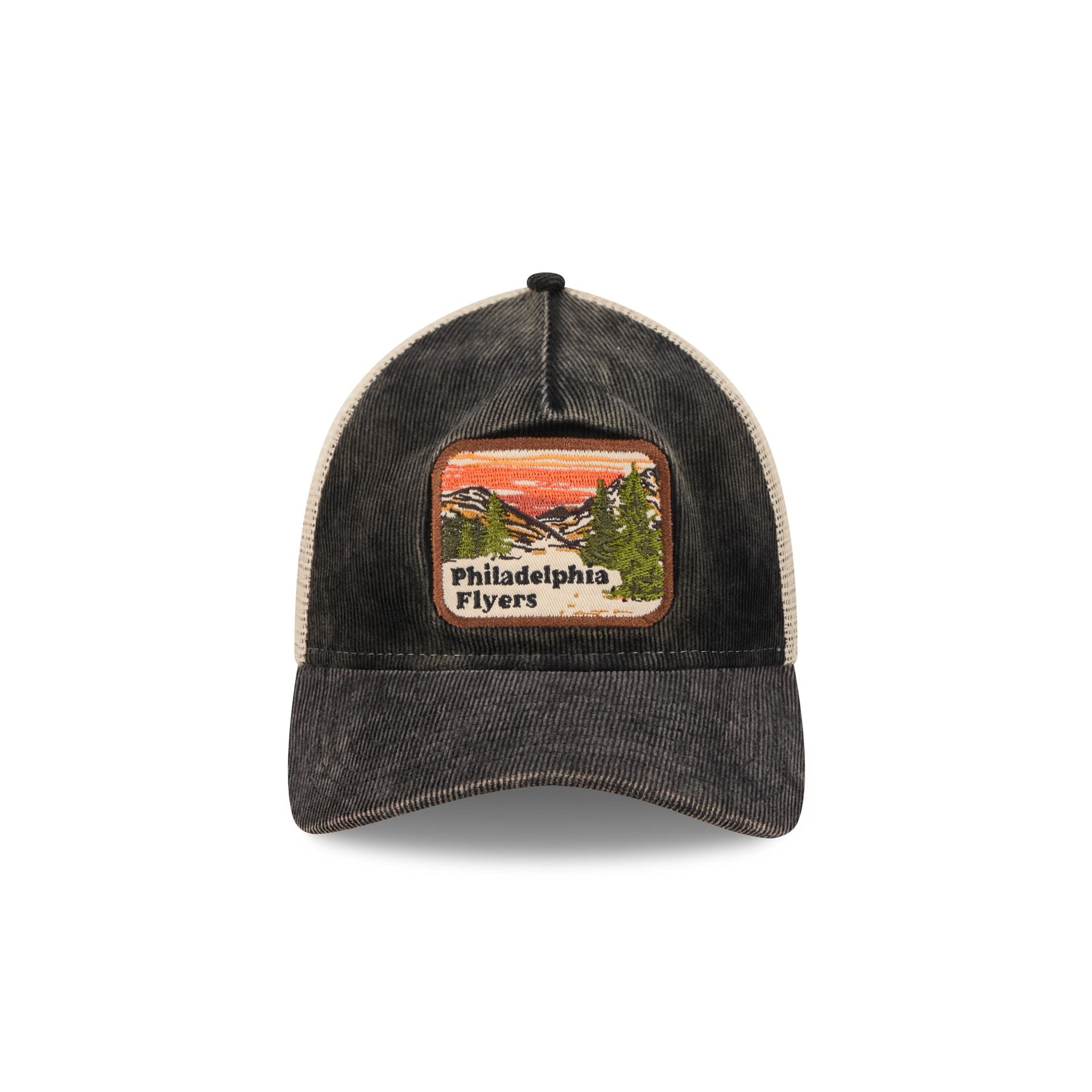 Philadelphia Flyers Vintage Landscape 9TWENTY A-Frame Trucker Hat - Image 2