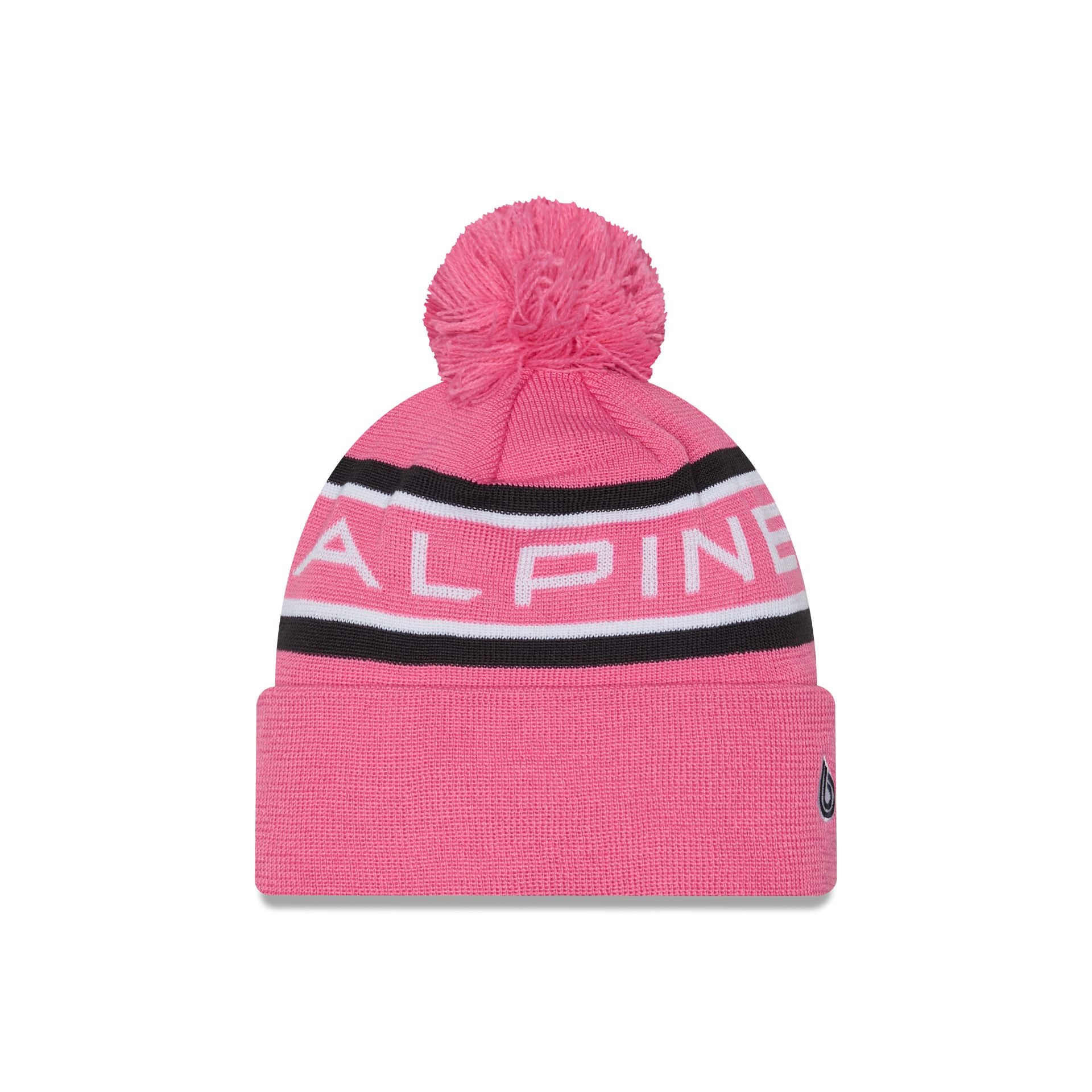BWT Alpine F1 Team Pop Pink Pom Knit Hat - Image 3