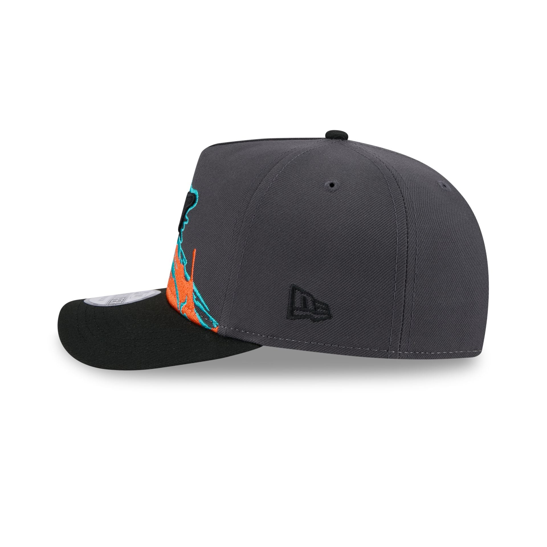 Miami Dolphins Graphite Brushstroke Golfer Hat - Image 4