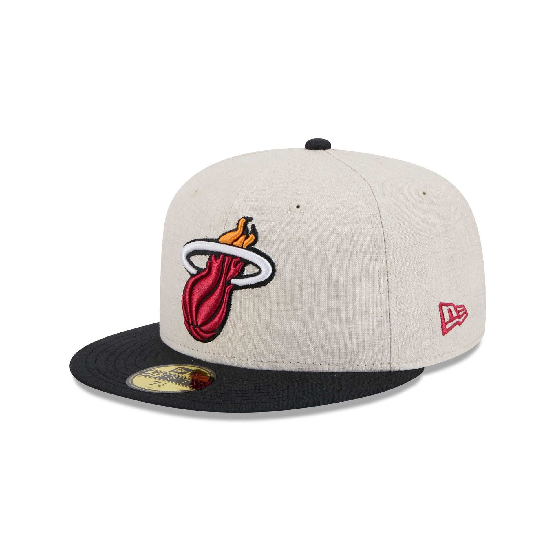 Miami Heat Linen 59FIFTY Fitted Hat - Image 3