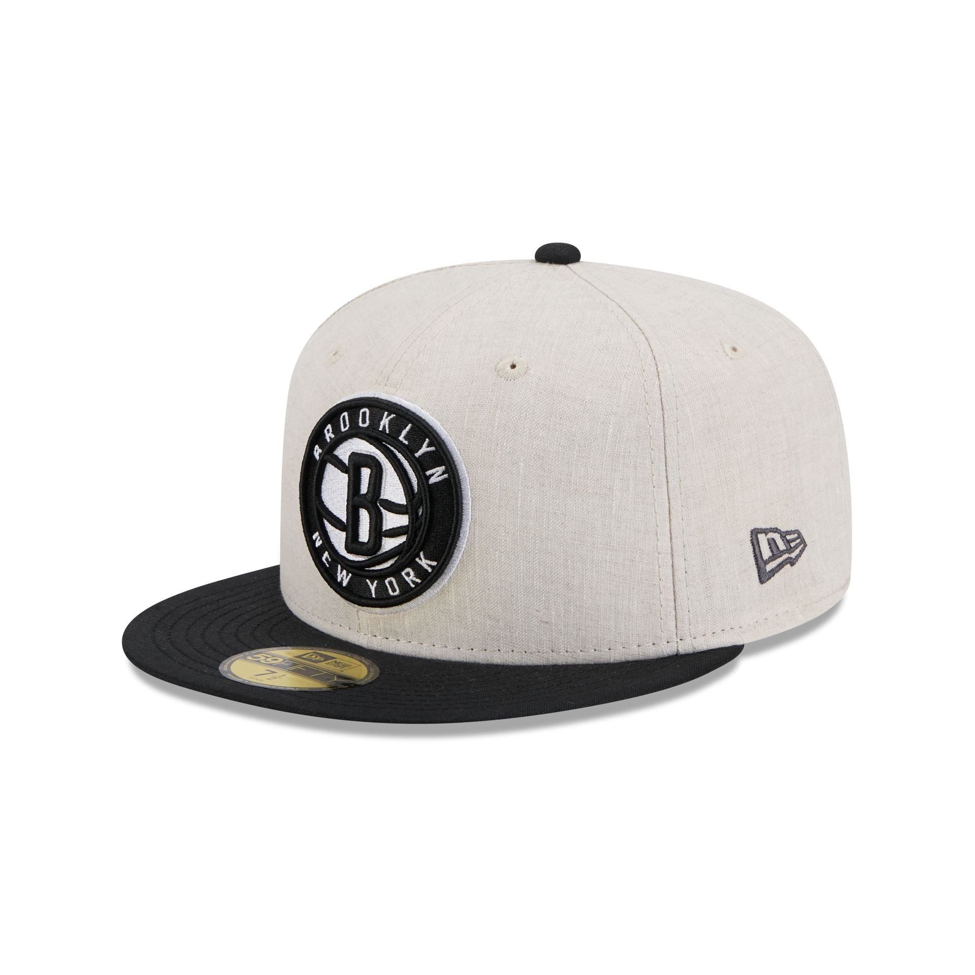 Brooklyn Nets Linen 59FIFTY Fitted Hat - Image 3