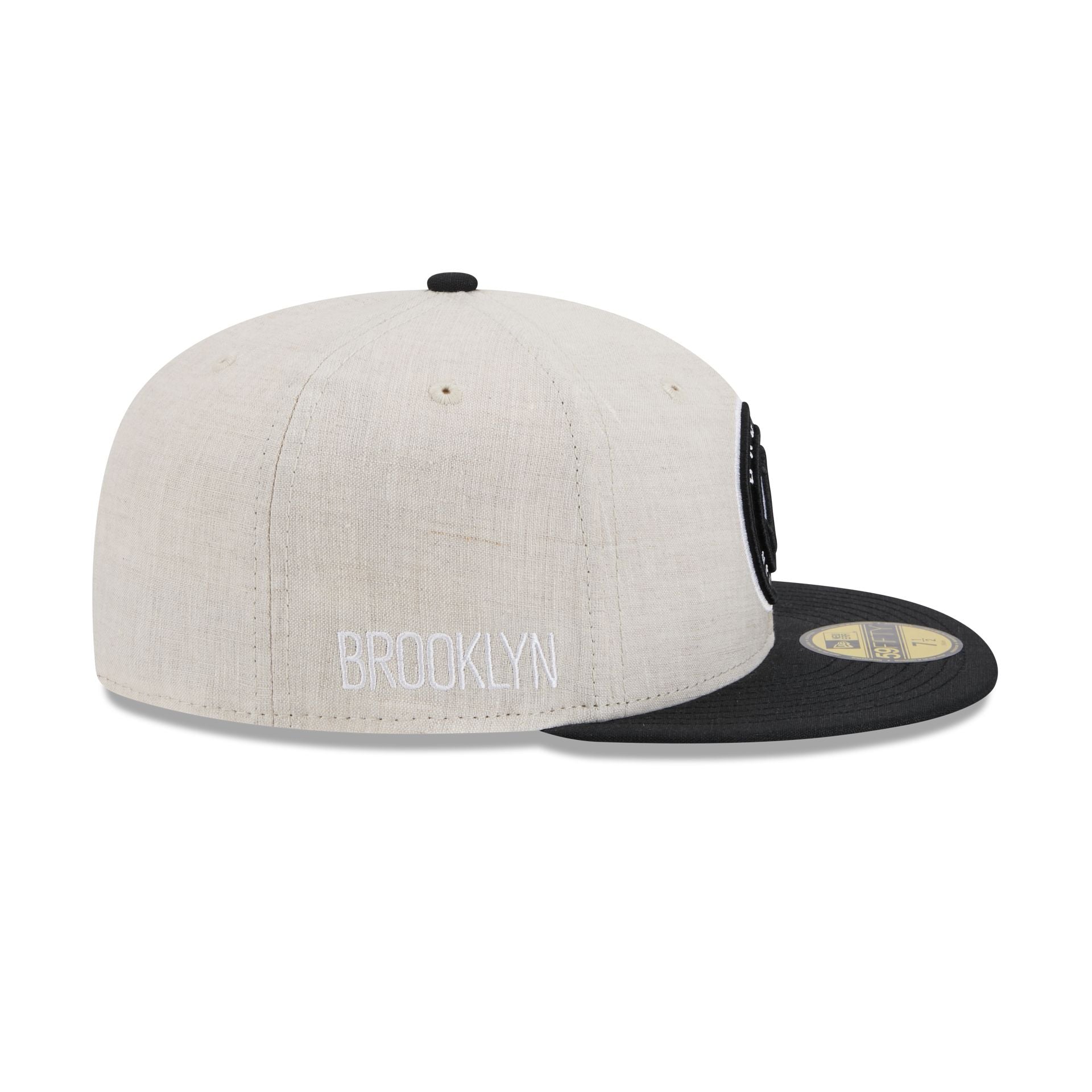 Brooklyn Nets Linen 59FIFTY Fitted Hat - Image 4
