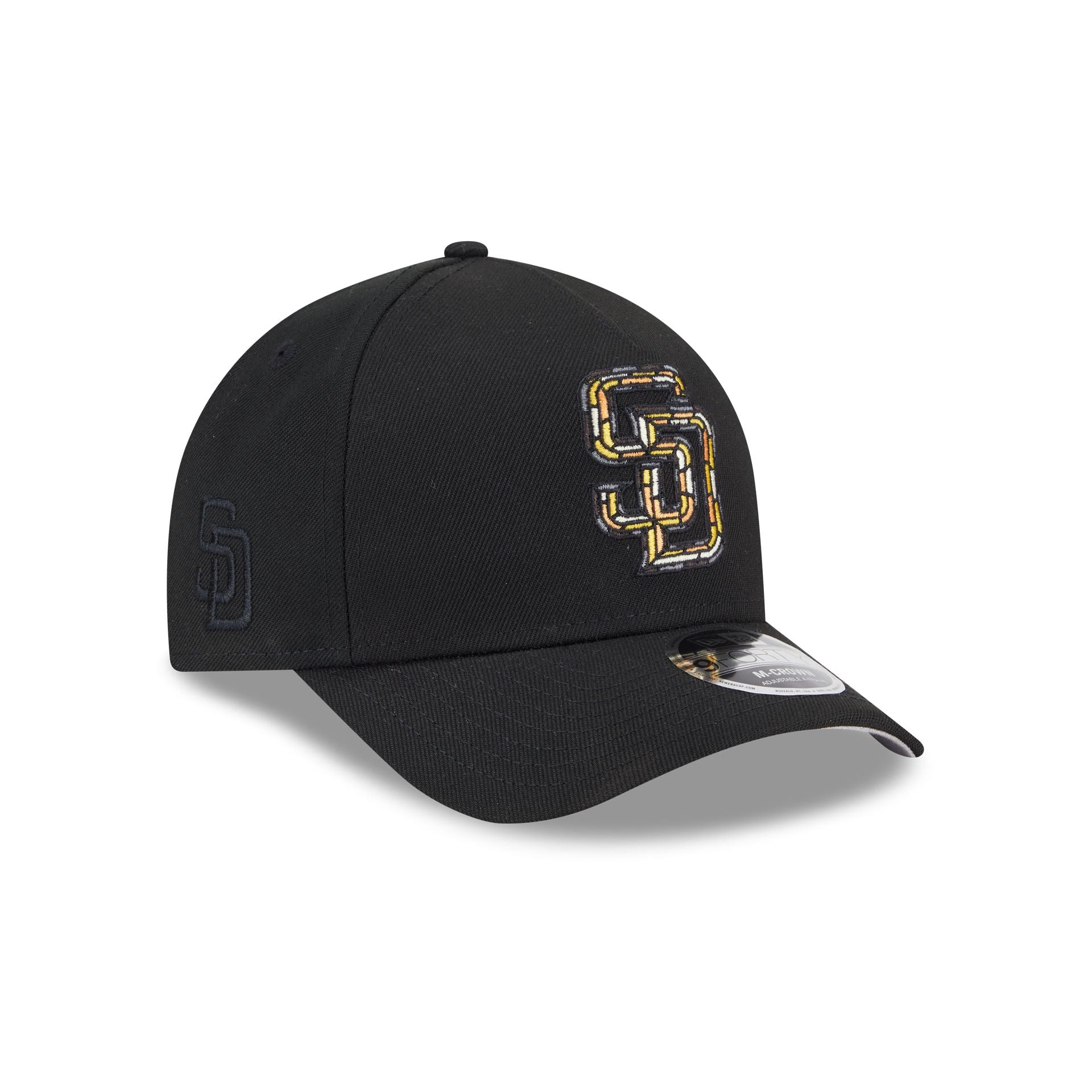 San Diego Padres Stained Glass 9FORTY M-Crown A-Frame Snapback Hat - Image 3