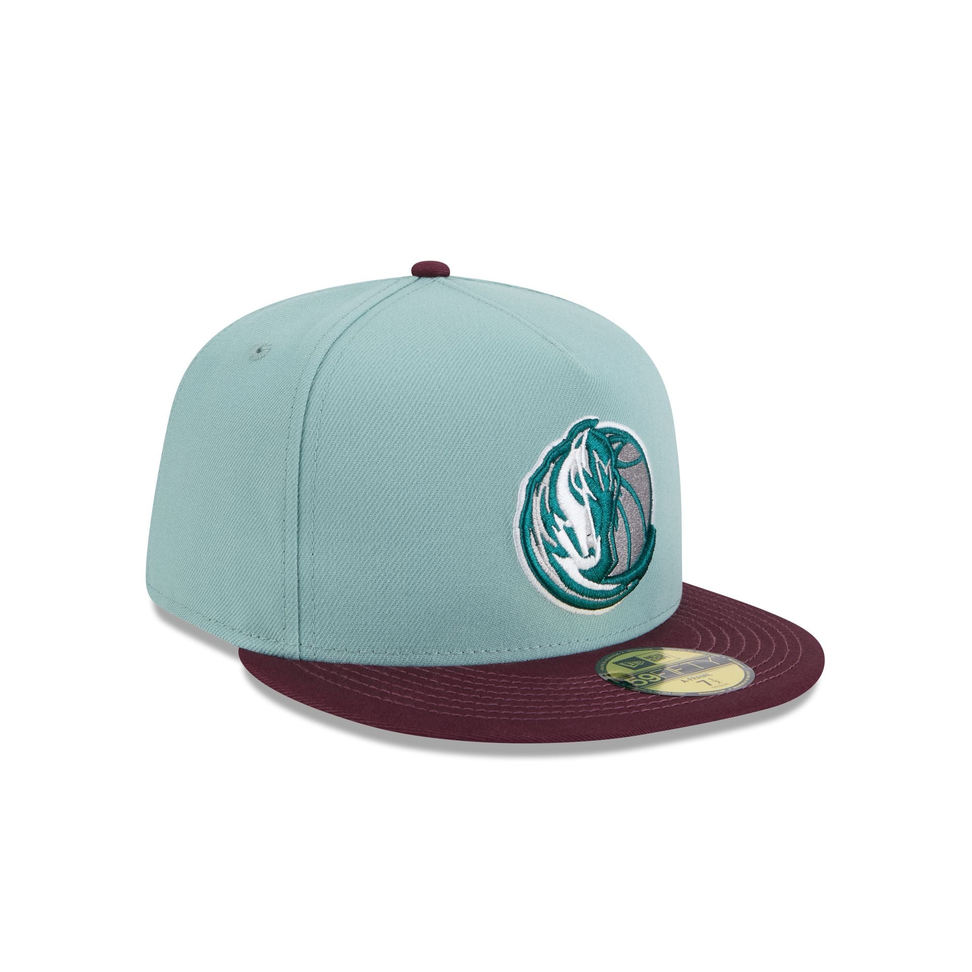 Dallas Mavericks Beach Kiss Blue 59FIFTY A-Frame Fitted Hat - Image 3