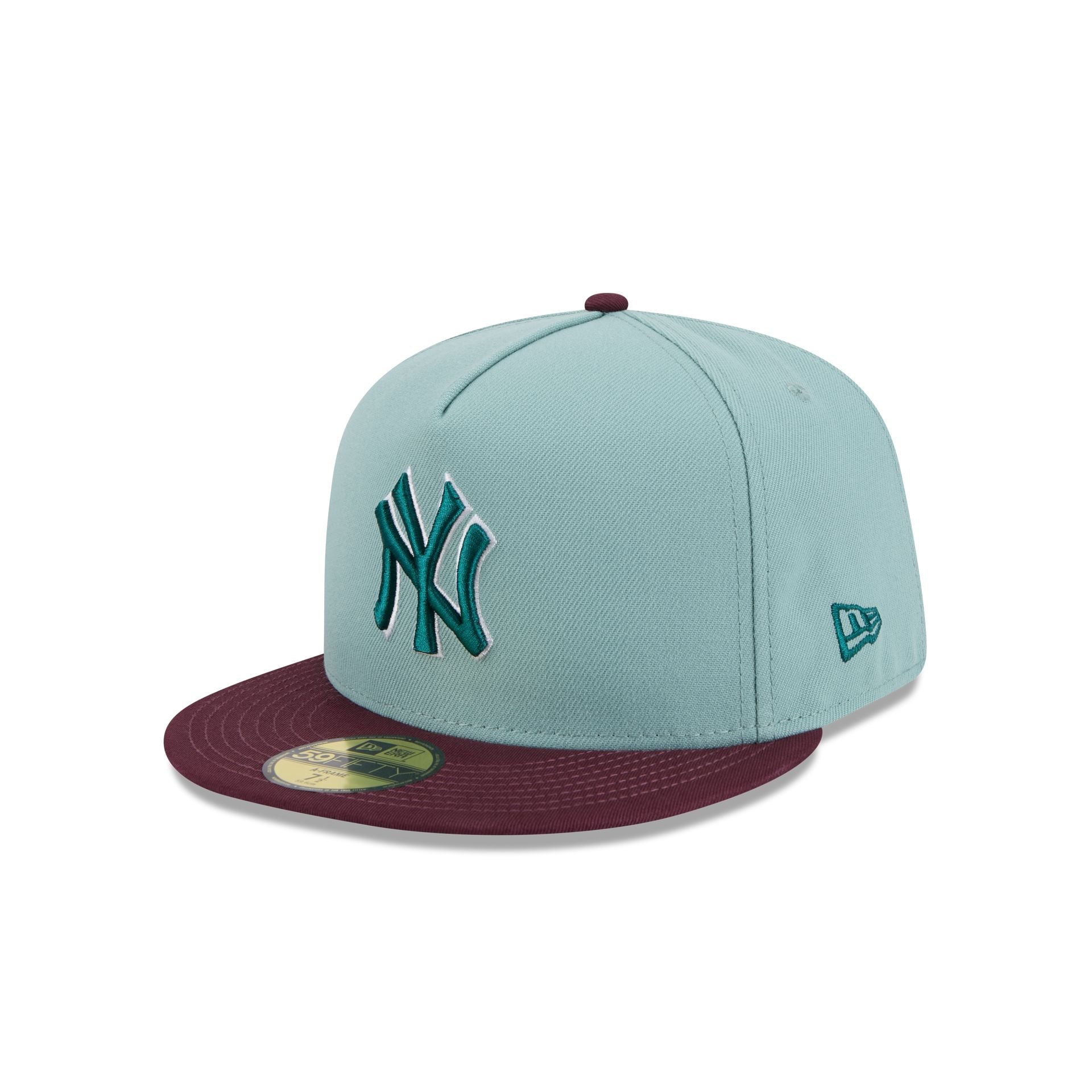 New York Yankees Beach Kiss Blue 59FIFTY A-Frame Fitted Hat - Image 3