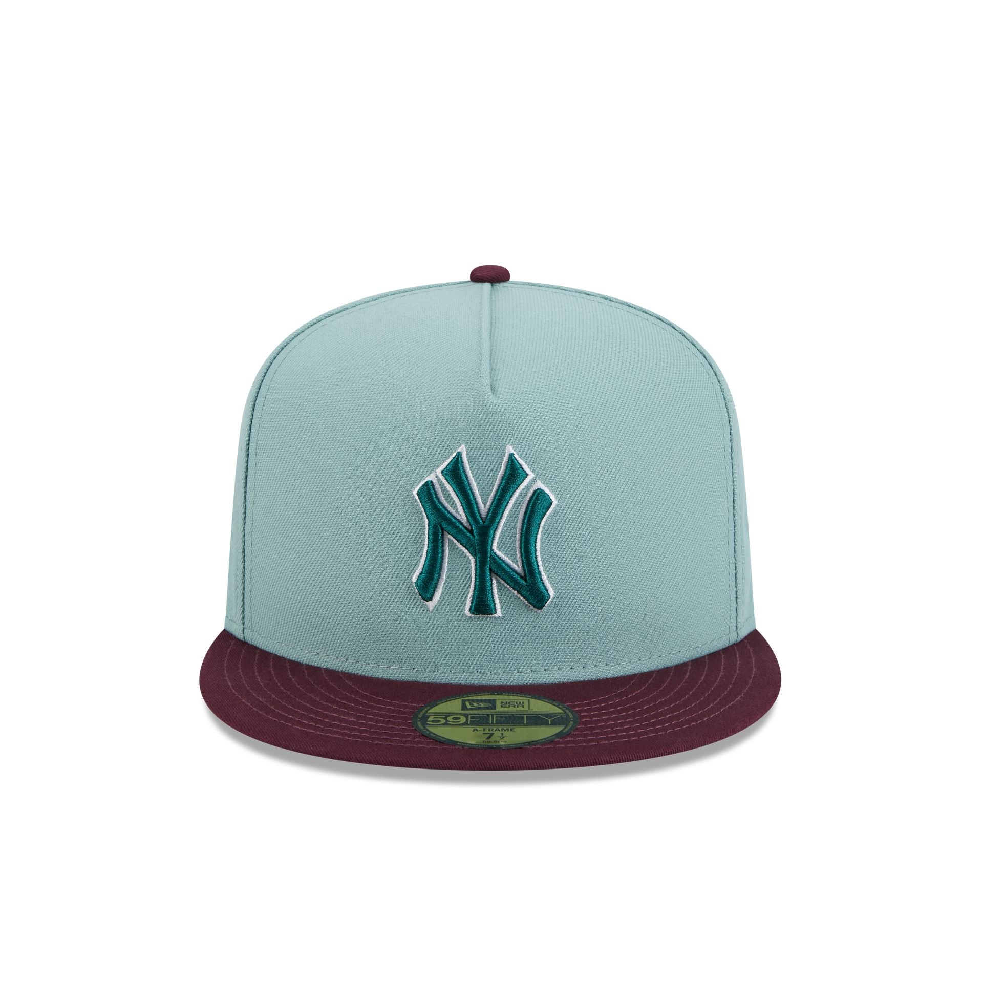 New York Yankees Beach Kiss Blue 59FIFTY A-Frame Fitted Hat - Image 2