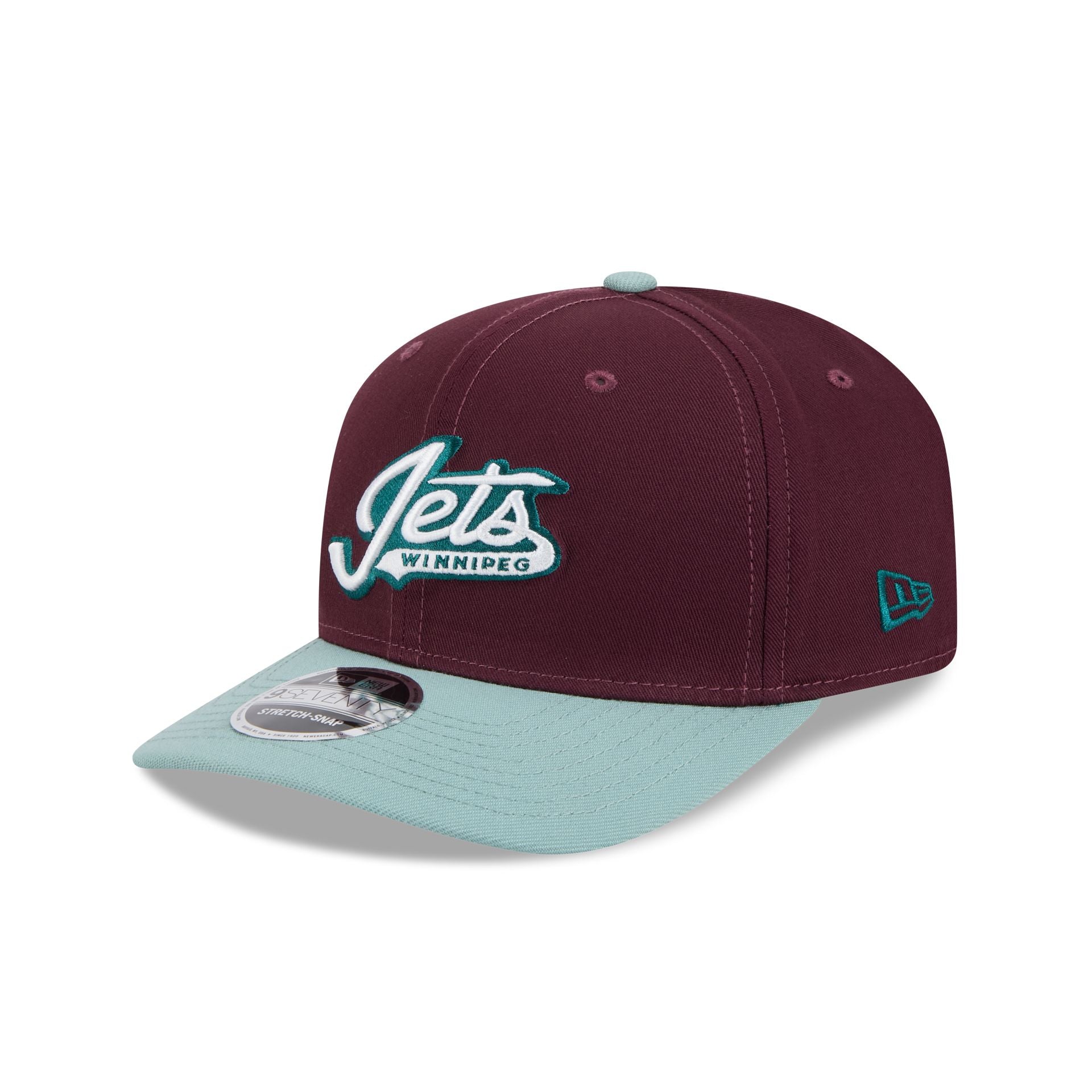 Winnipeg Jets Maroon 9SEVENTY Stretch-Snap Hat