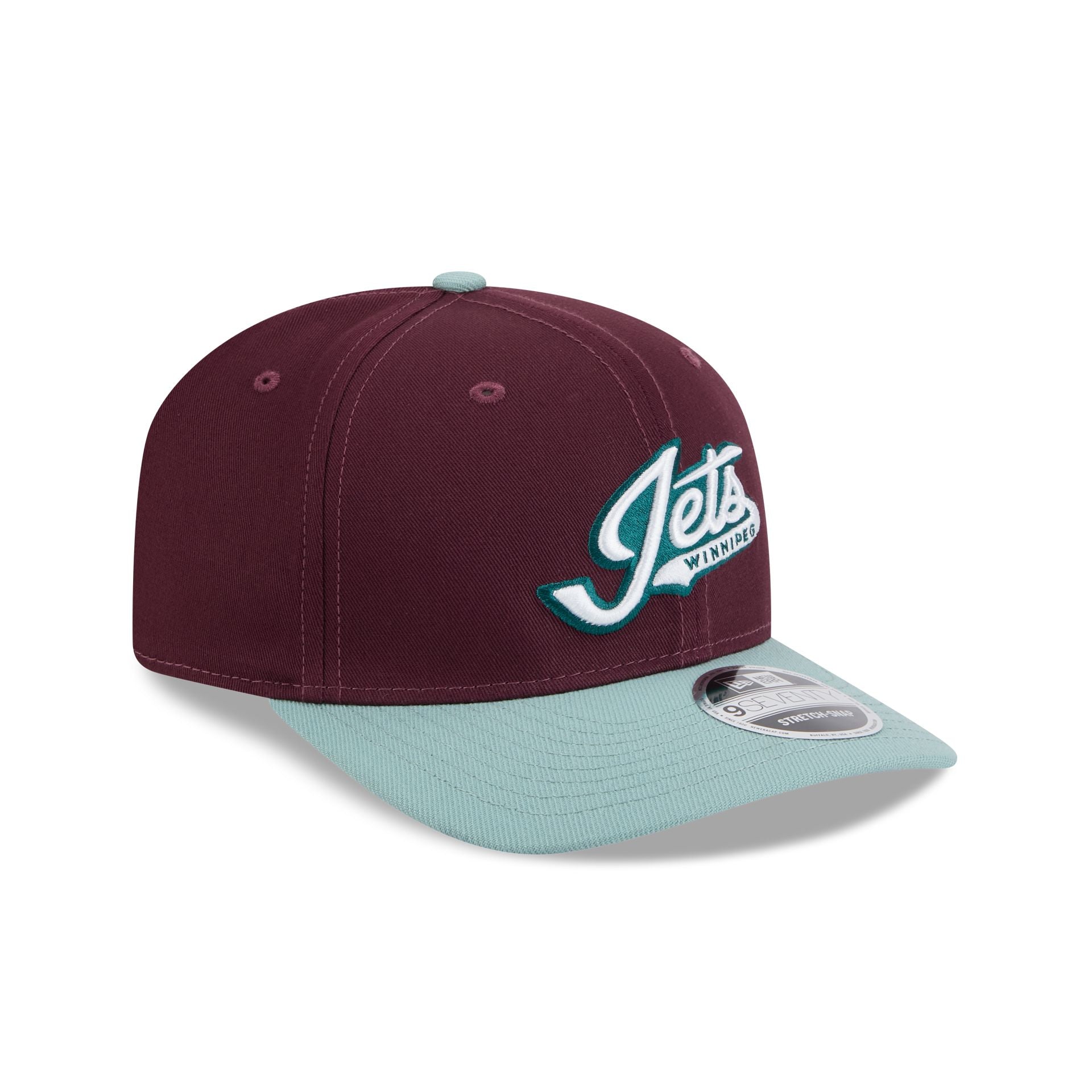 Winnipeg Jets Maroon 9SEVENTY Stretch-Snap Hat - Image 3