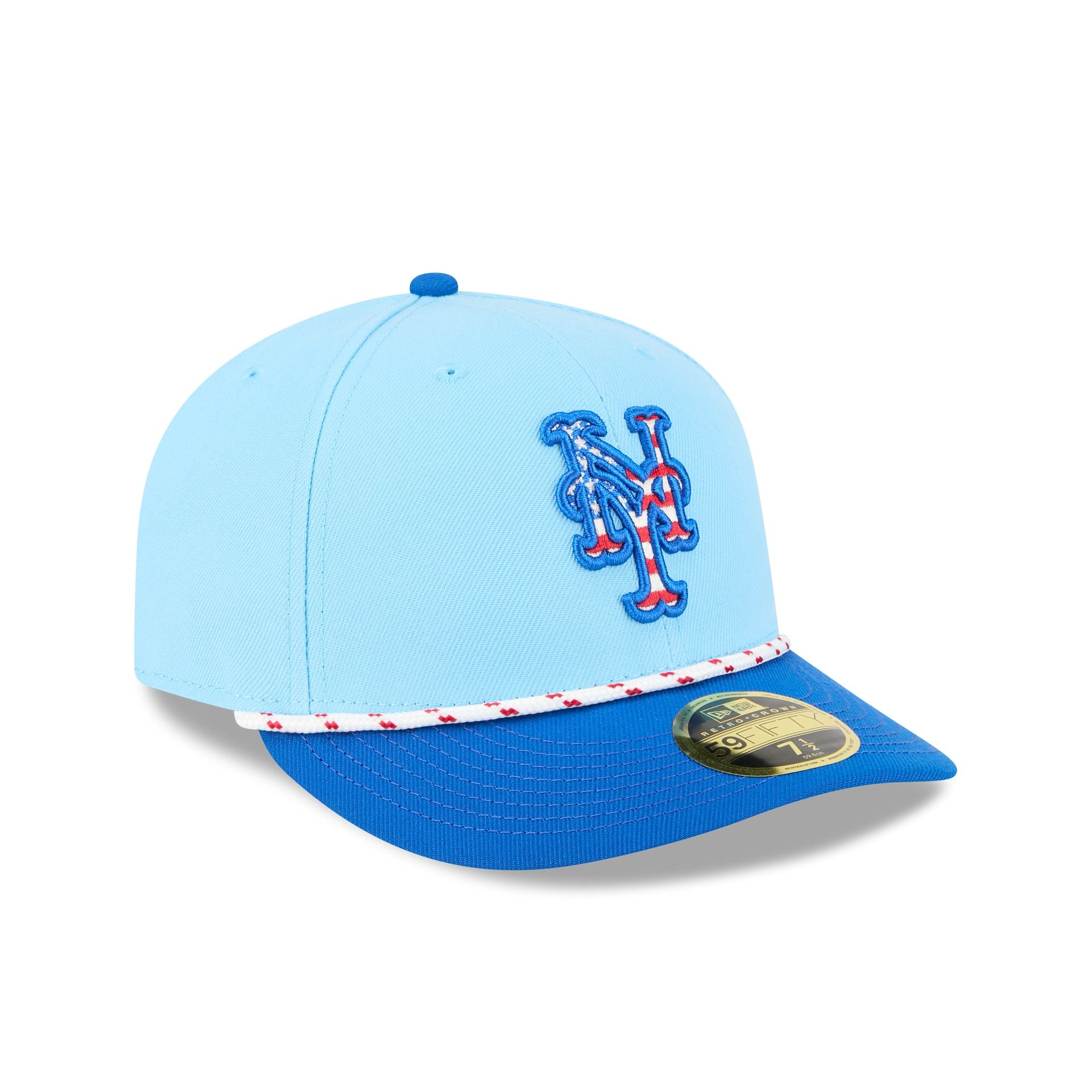 New York Mets Independence Day 2025 Low Profile 59FIFTY Fitted Hat - Image 3