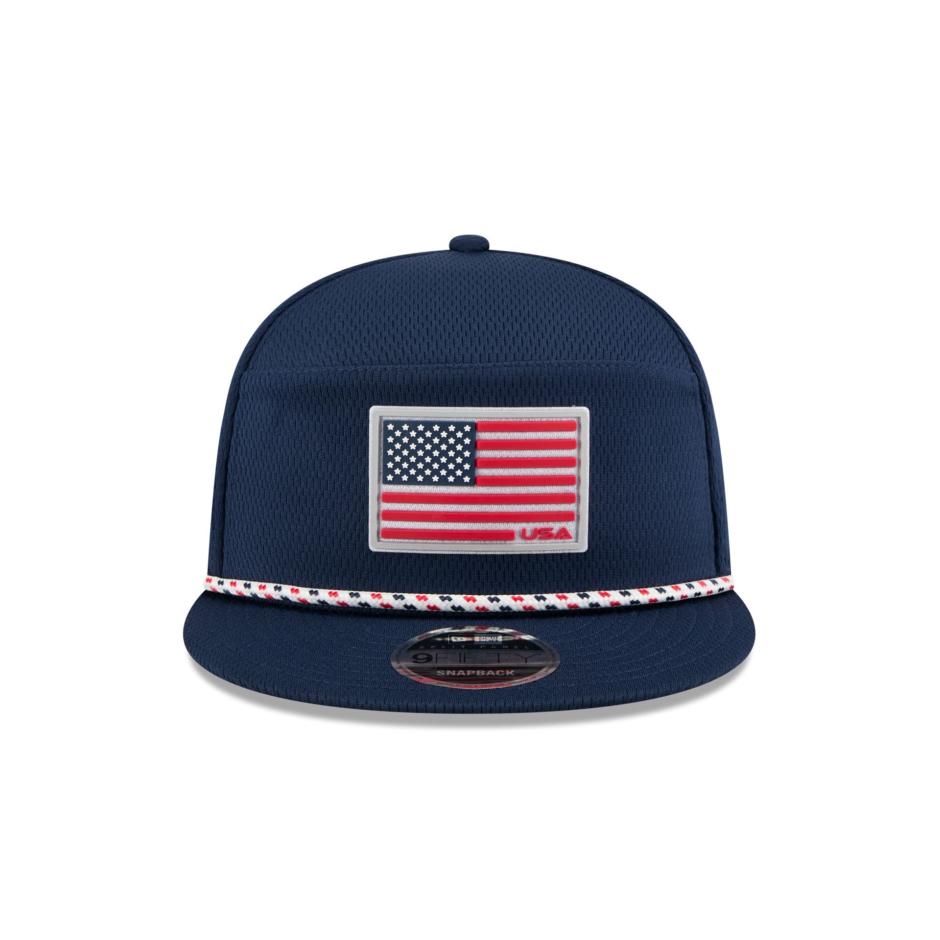 2025 Ryder Cup Team USA Flag Split Panel 9FIFTY Snapback Hat - Image 2