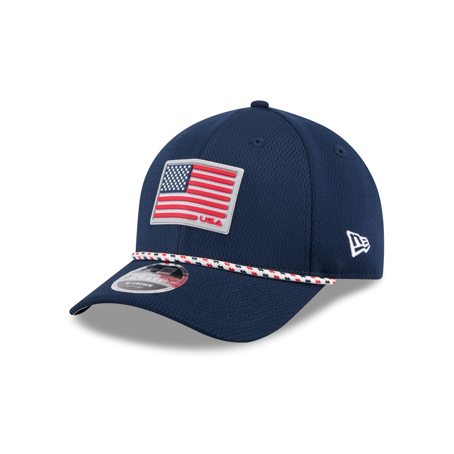 2025 Ryder Cup Team USA Flag 9FORTY M-Crown Snapback Hat - Image 3