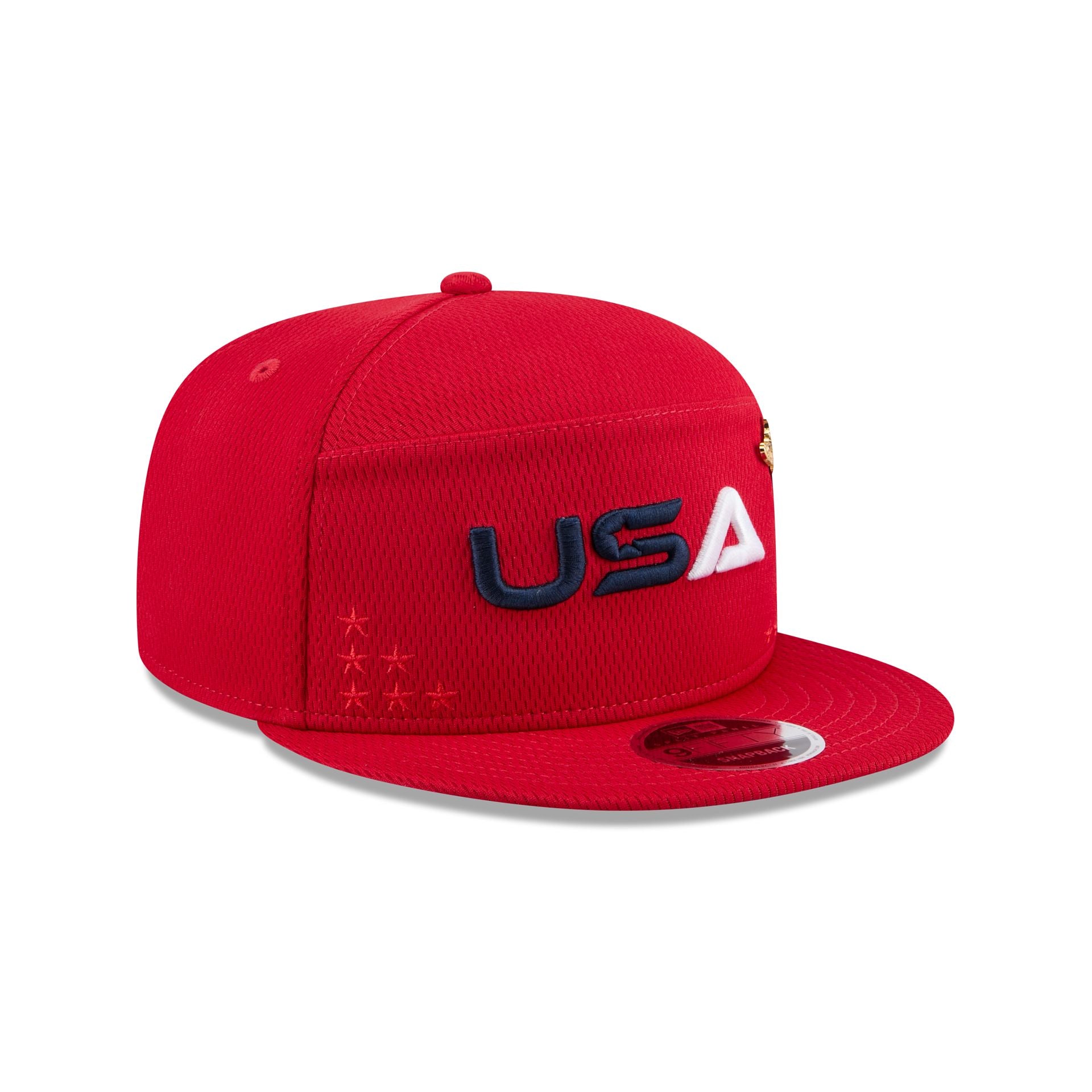 2025 Ryder Cup Team USA Red Split Panel 9FIFTY Snapback Hat - Image 3