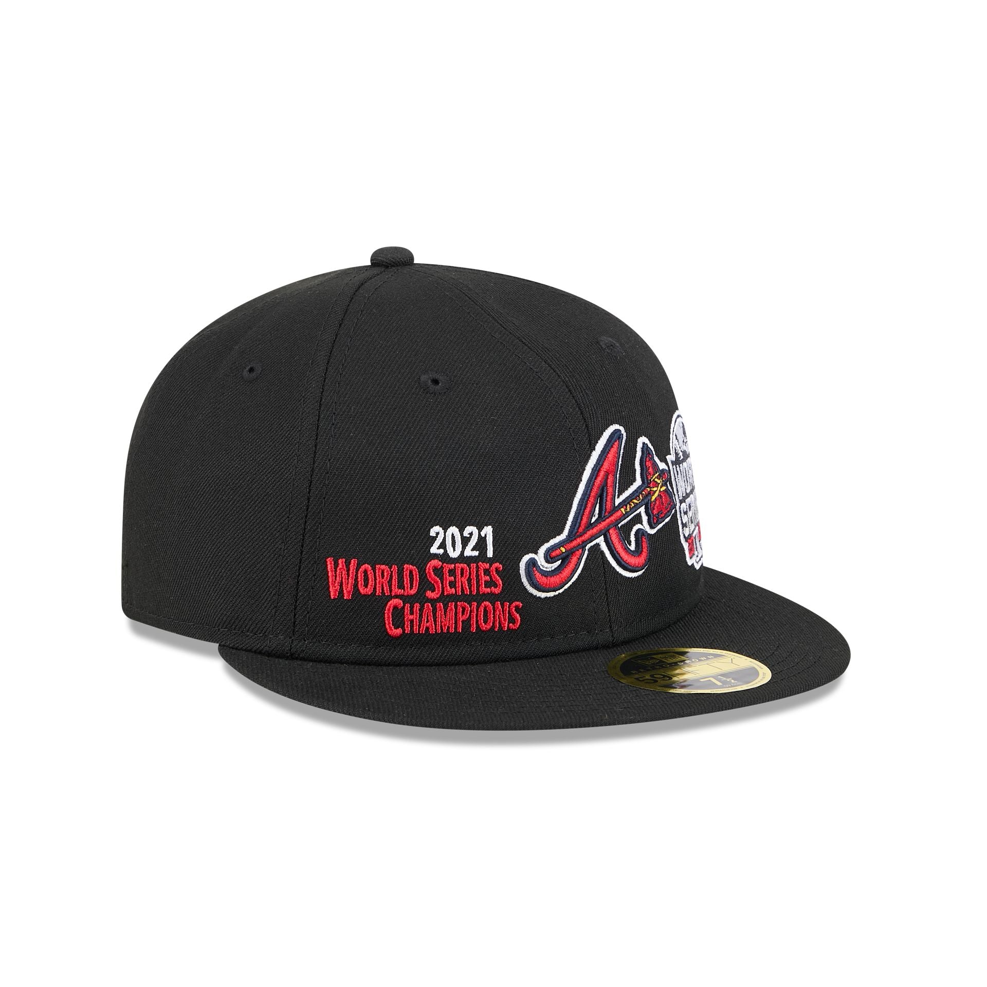Atlanta Braves Championship Pack Retro Crown 59FIFTY Fitted Hat - Image 3