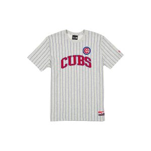 Chicago Cubs Throwback Retro Gray Pinstripe T-Shirt