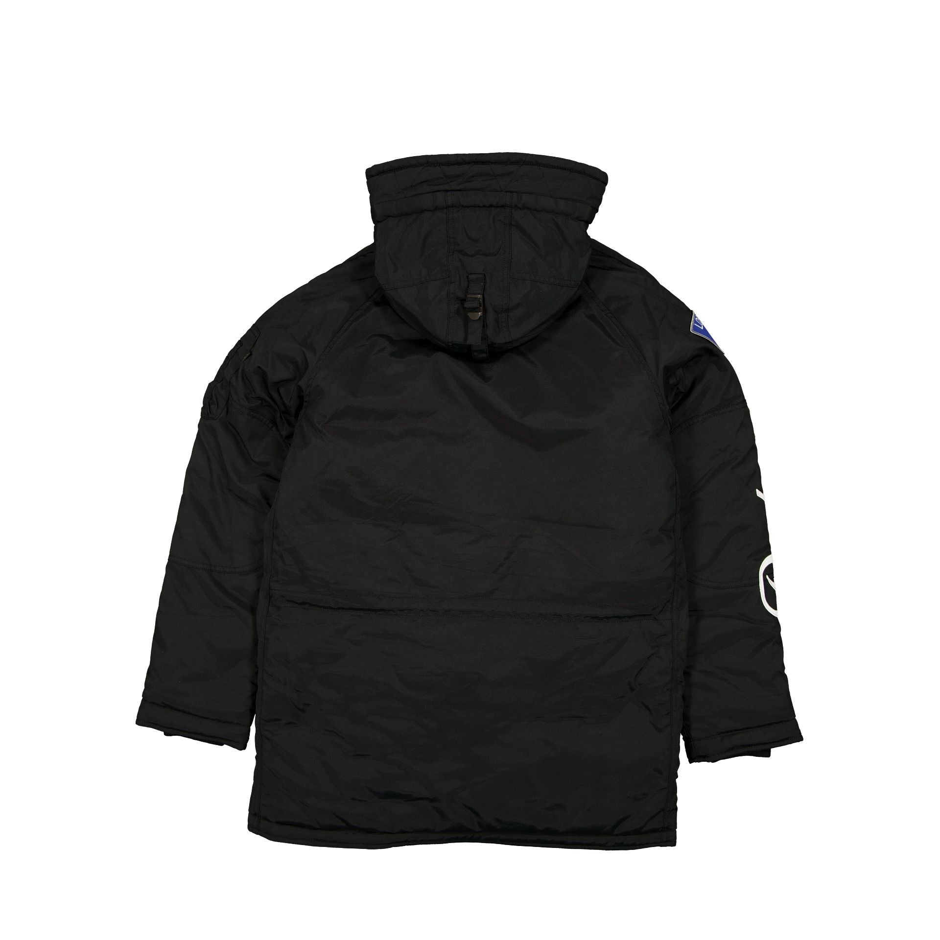 Alpha Industries x Los Angeles Dodgers Black N-3B Parka Jacket - Image 2