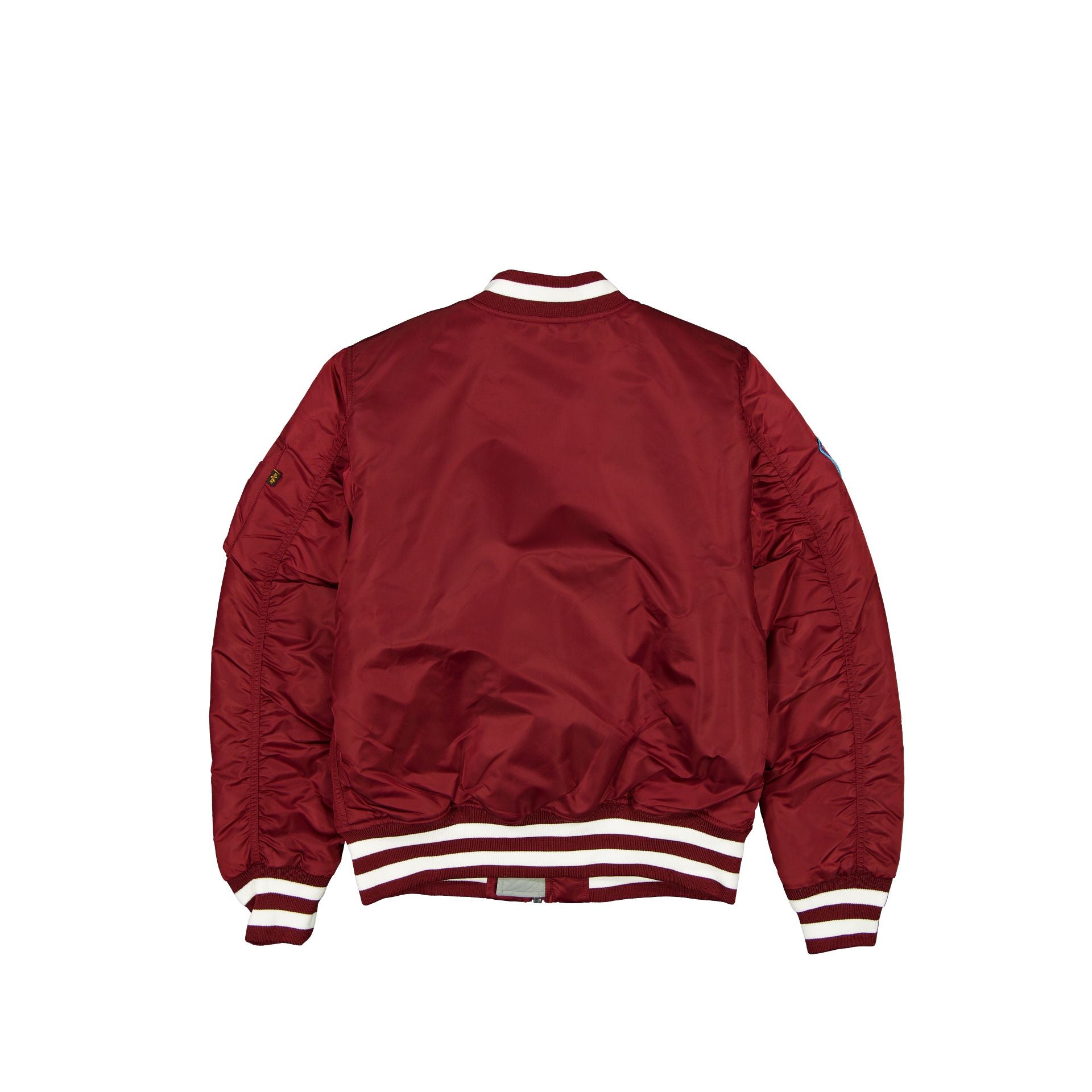 Alpha Industries x Philadelphia Phillies Cooperstown Maroon MA-1 Bomber Jacket - Image 2