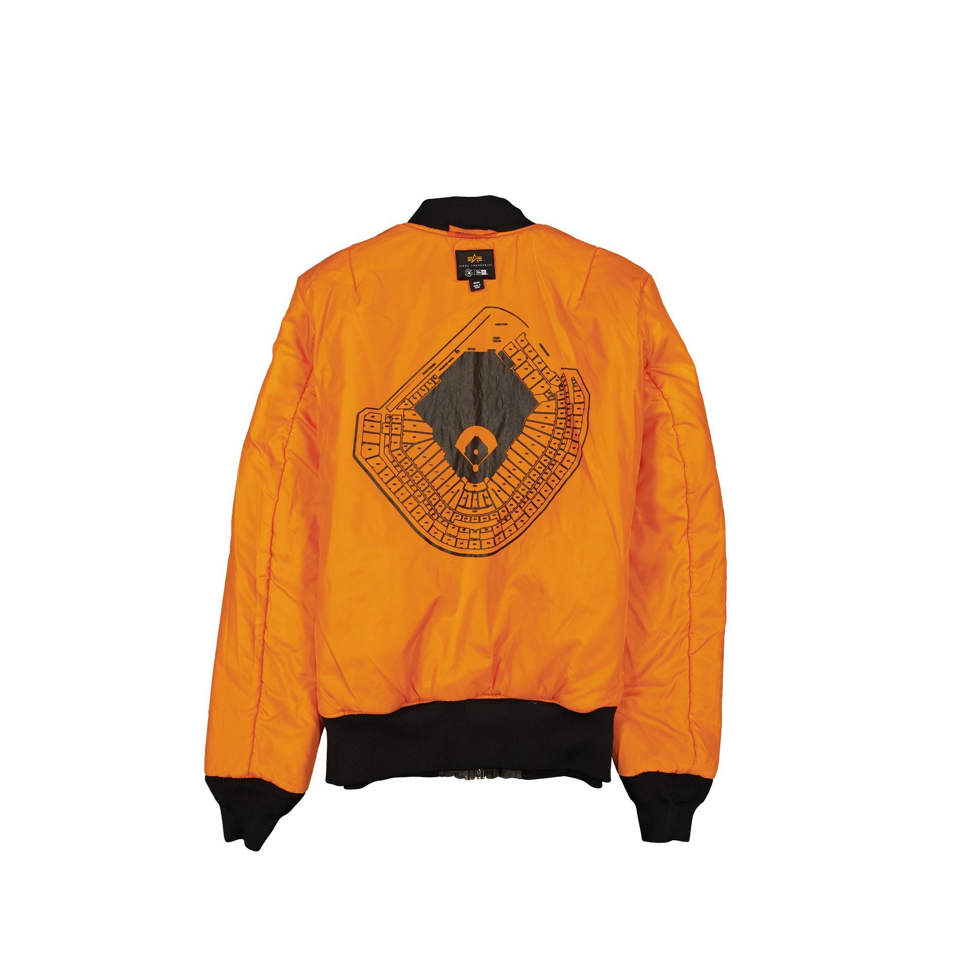 Alpha Industries x Houston Astros Black Camo MA-1 Bomber Jacket - Image 2