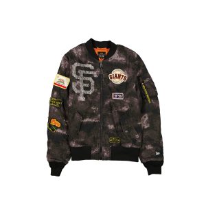 Alpha Industries x San Francisco Giants Black Camo MA-1 Bomber Jacket