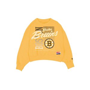Boston Bruins Throwback Women's Washed Crewneck