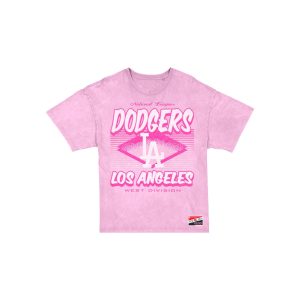 Los Angeles Dodgers Throwback Women's Pink T-Shirt