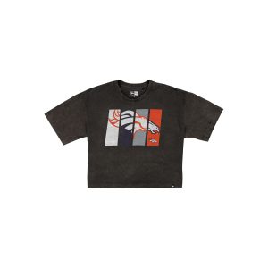 Denver Broncos Sport Night Black Cropped Women's T-Shirt