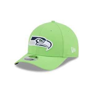 Seattle Seahawks Team Action Green 9FORTY M-Crown Snapback Hat