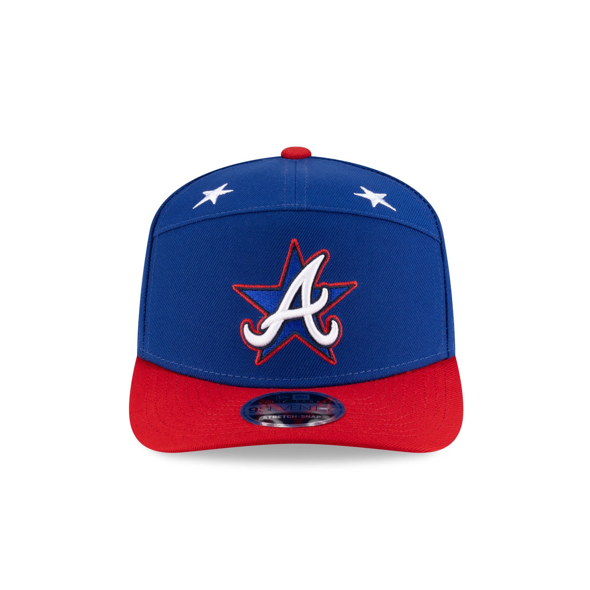 Atlanta Braves 2025 All-Star Game Workout Split Panel 9SEVENTY Stretch-Snap Hat - Image 2