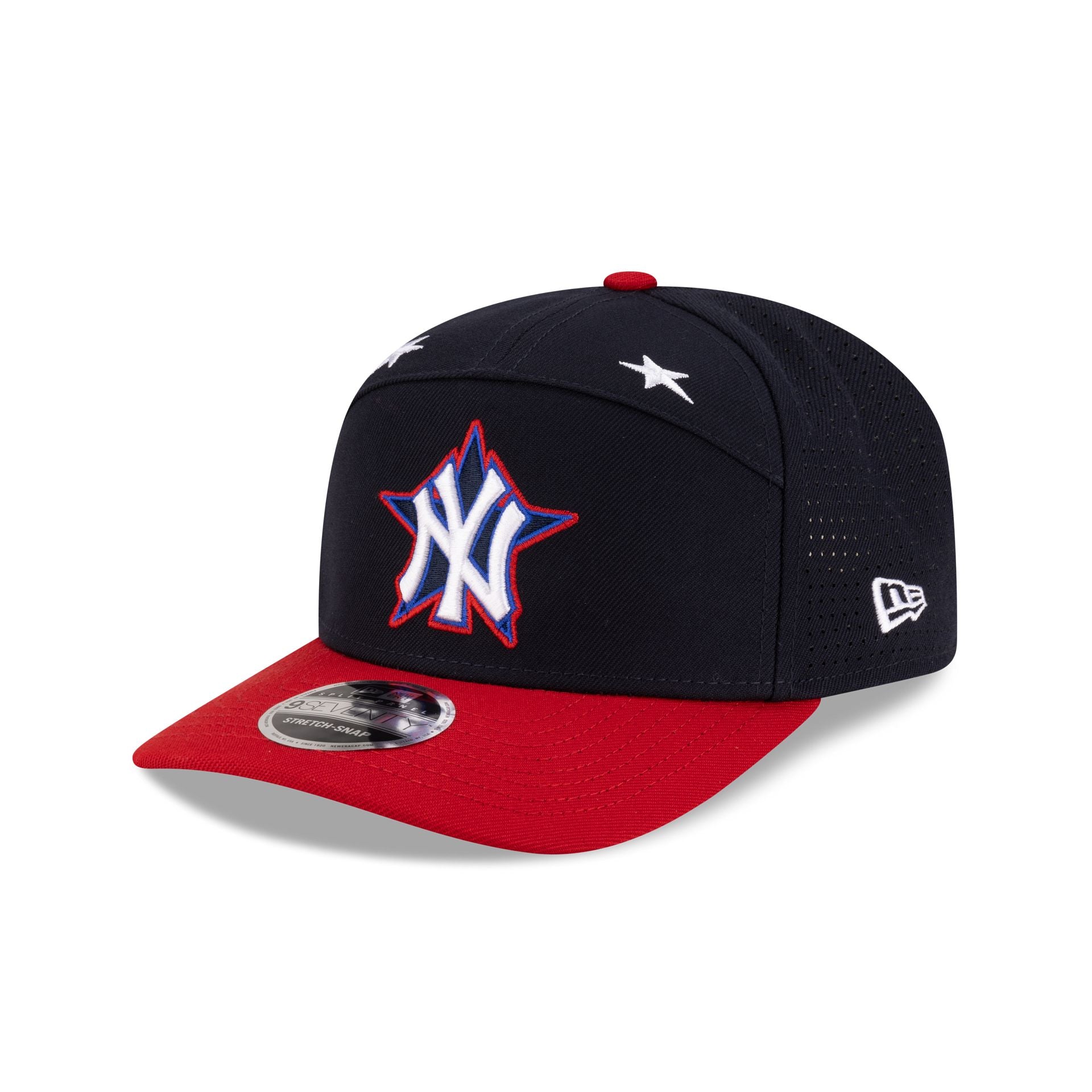 New York Yankees 2025 All-Star Game Workout Split Panel 9SEVENTY Stretch-Snap Hat - Image 3