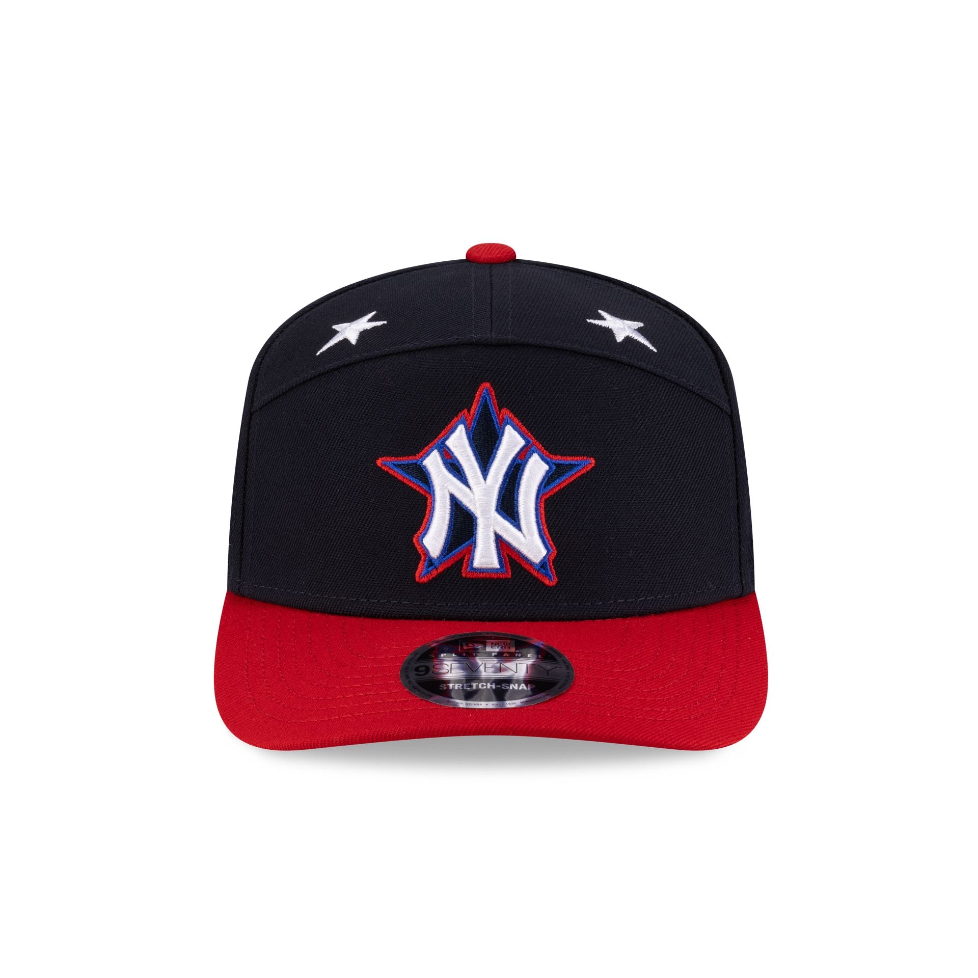 New York Yankees 2025 All-Star Game Workout Split Panel 9SEVENTY Stretch-Snap Hat - Image 2
