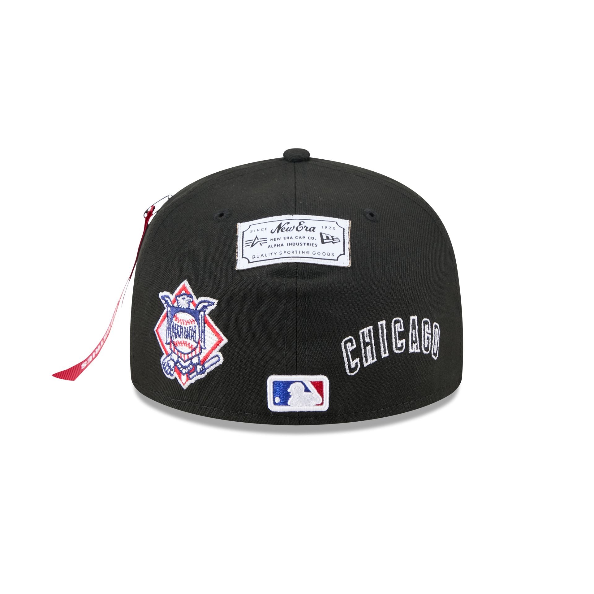 Alpha Industries x Chicago Cubs Black 59FIFTY Fitted Hat - Image 6