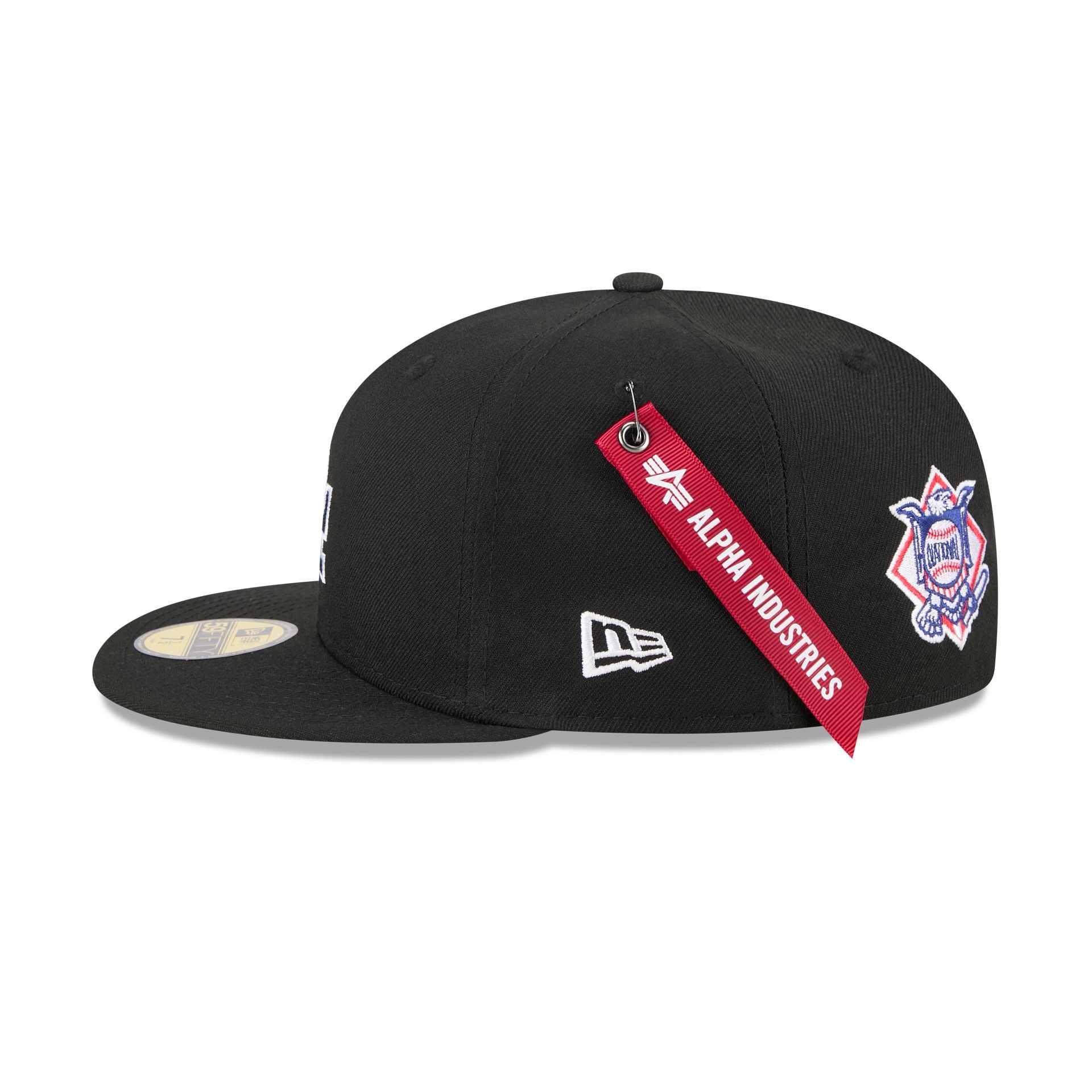 Alpha Industries x Los Angeles Dodgers Black 59FIFTY Fitted Hat - Image 4