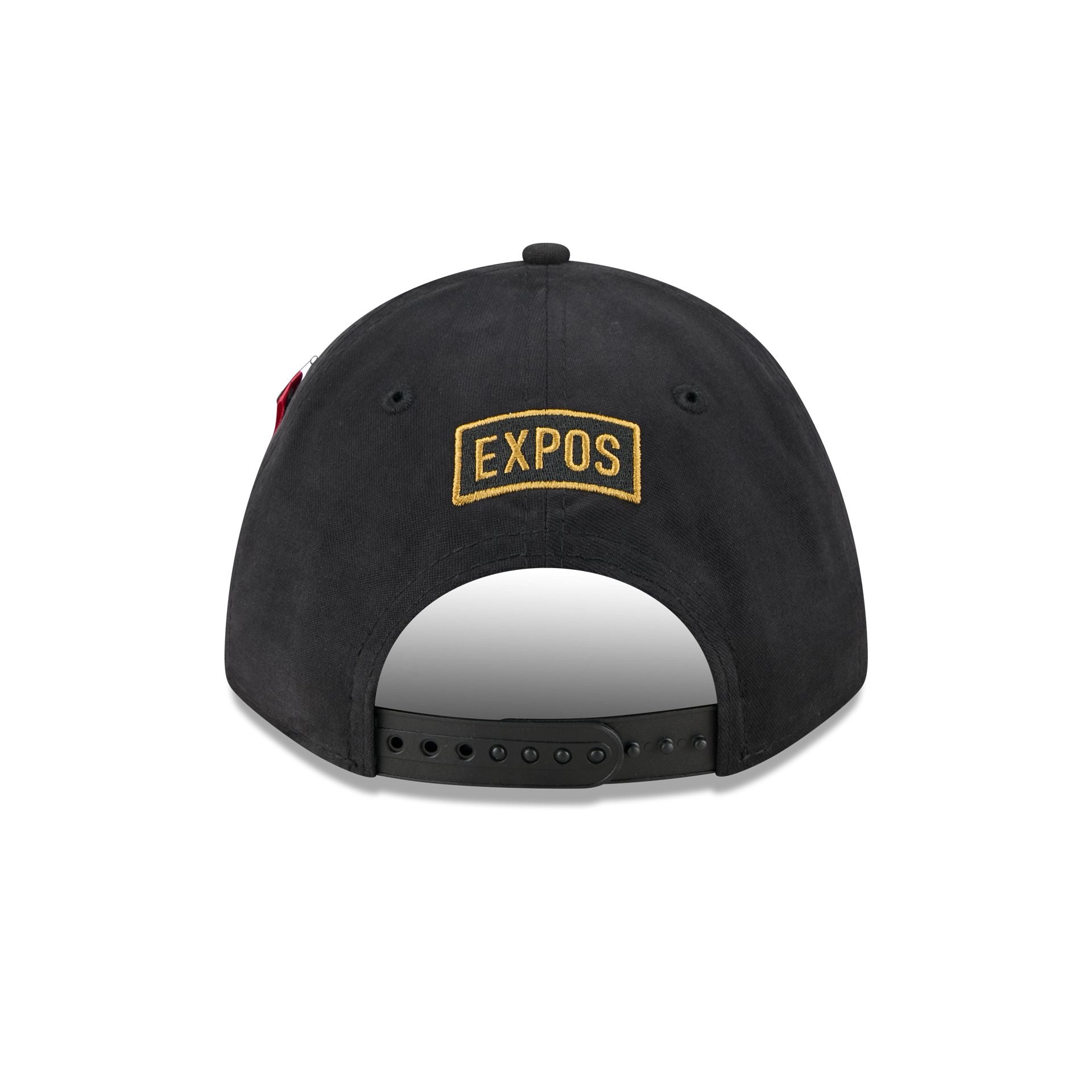Alpha Industries x Montreal Expos Black 9FORTY M-Crown A-Frame Snapback Hat - Image 6