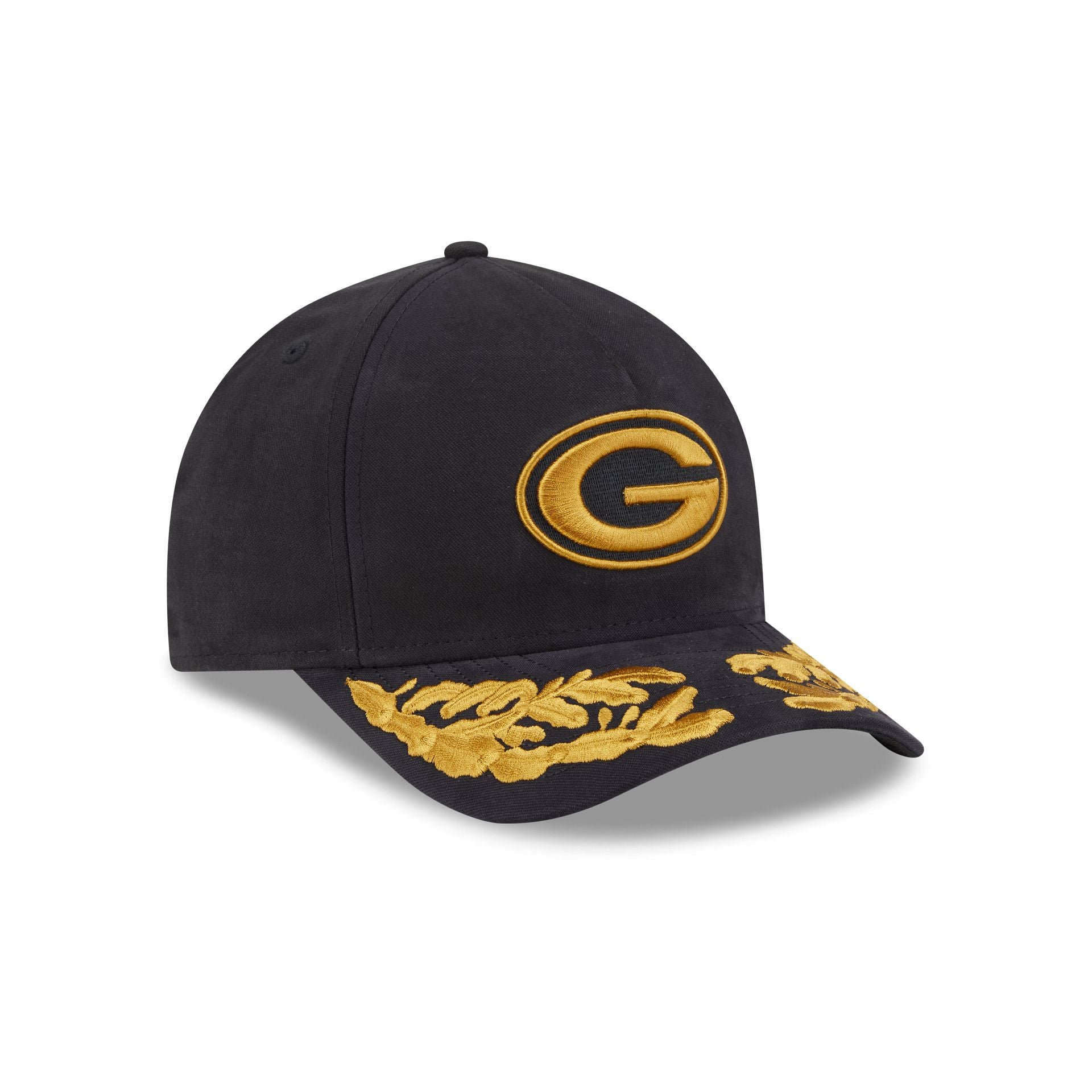 Alpha Industries x Green Bay Packers Black 9FORTY M-Crown A-Frame Snapback Hat - Image 3