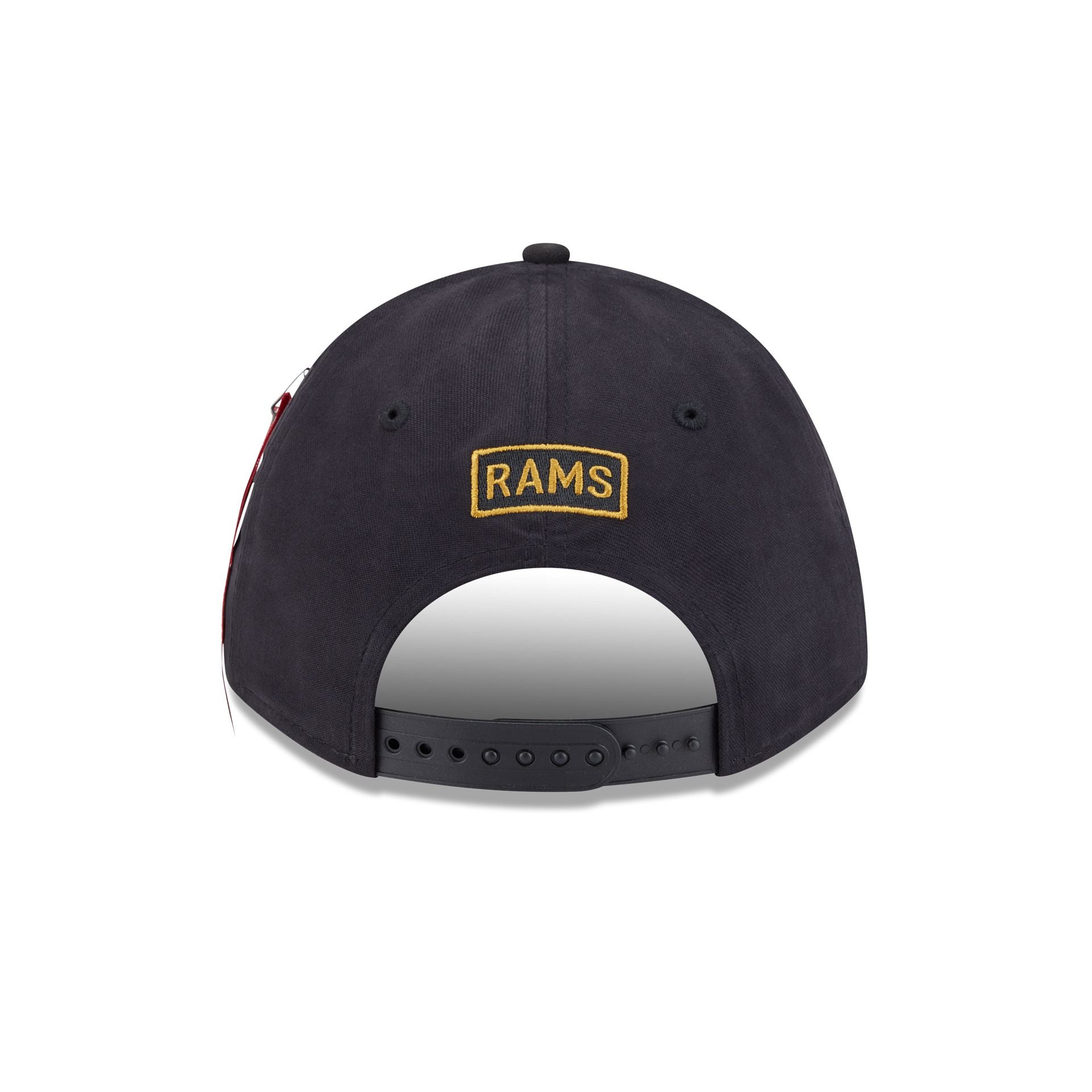 Alpha Industries x Los Angeles Rams Black 9FORTY M-Crown A-Frame Snapback Hat - Image 6
