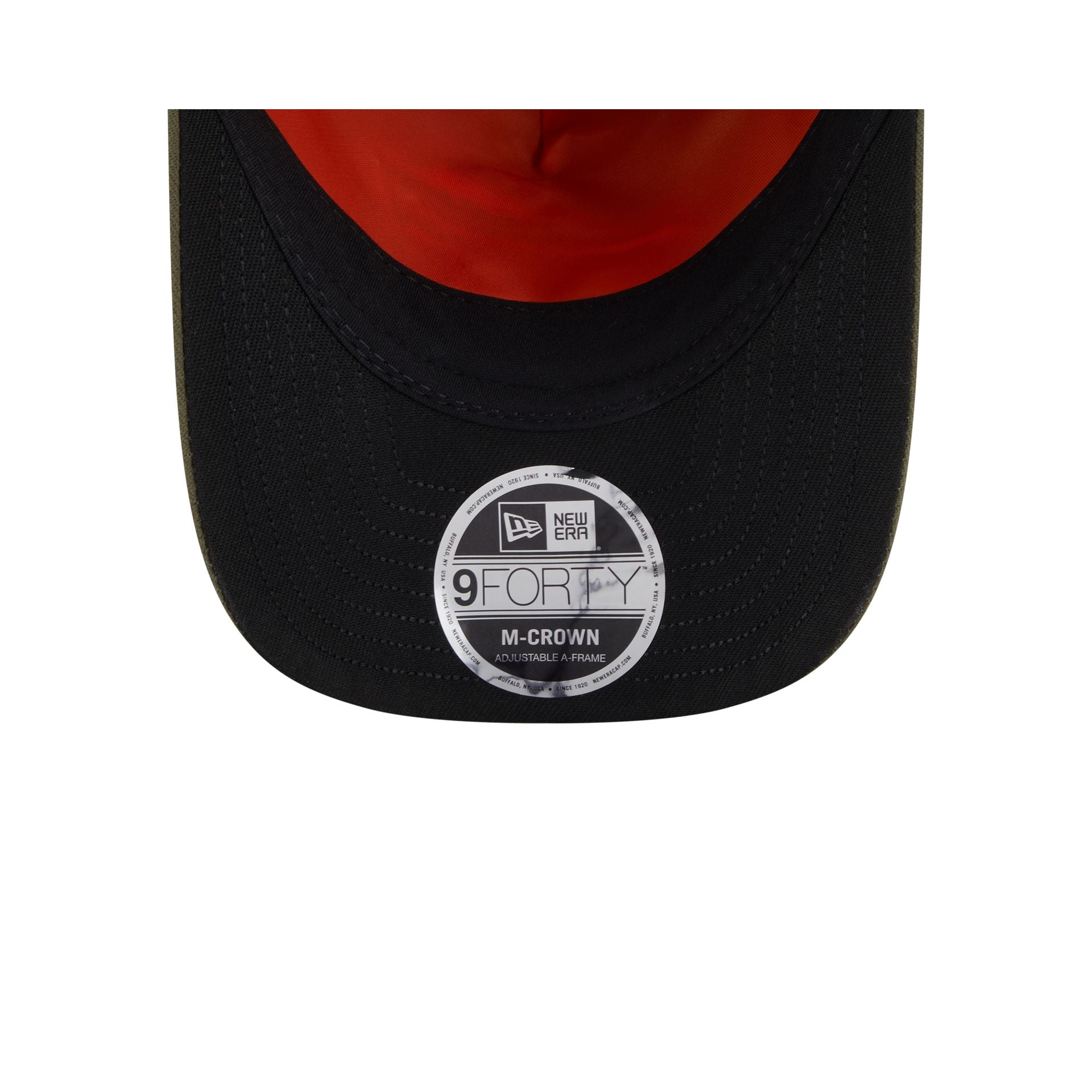 Alpha Industries x Buffalo Bills Olive Green 9FORTY M-Crown A-Frame Snapback Hat - Image 7