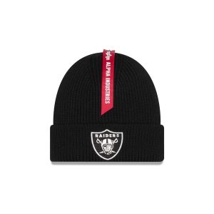 Alpha Industries x Las Vegas Raiders Black Cuff Knit Hat