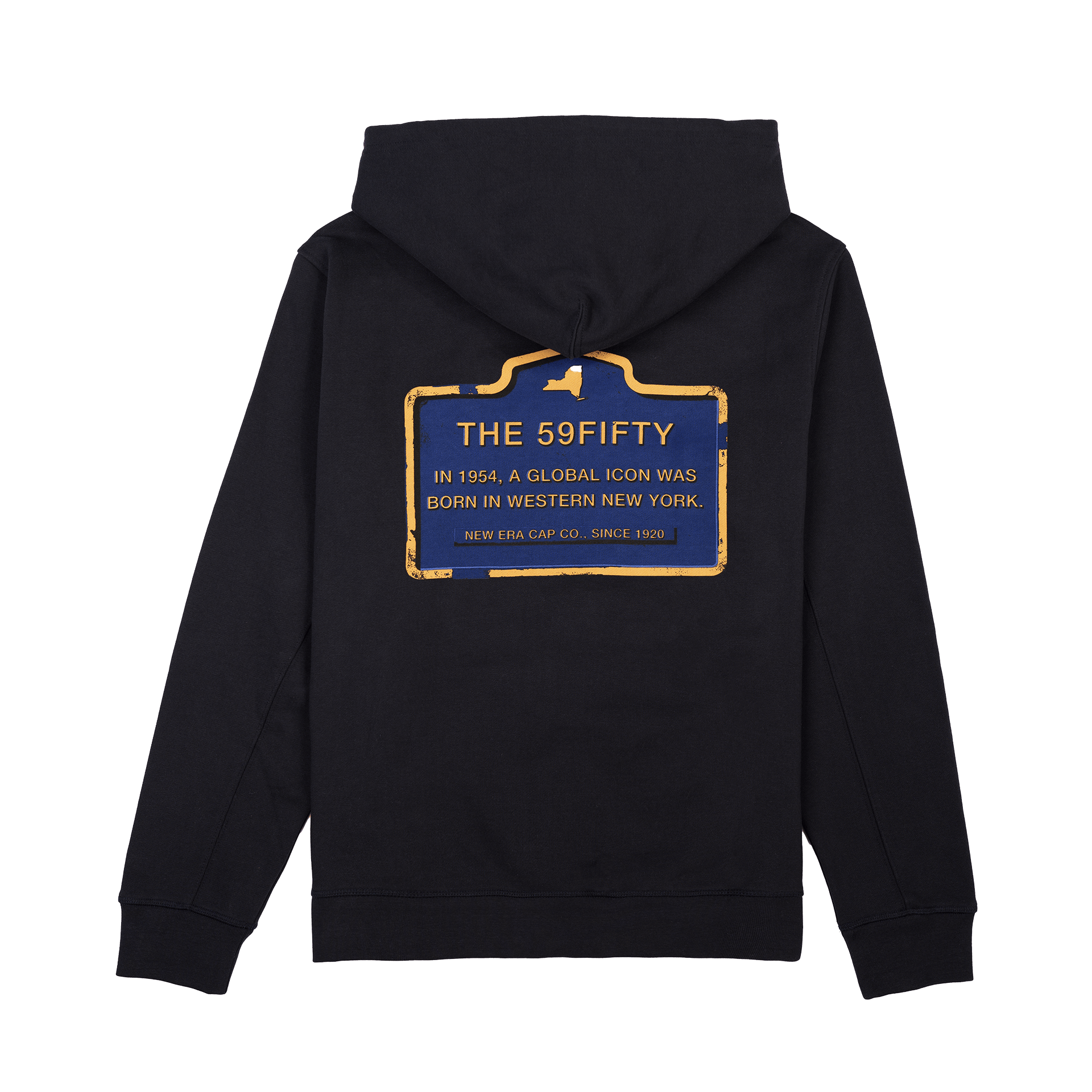 New Era Branded Landmark Navy Hoodie - Image 2