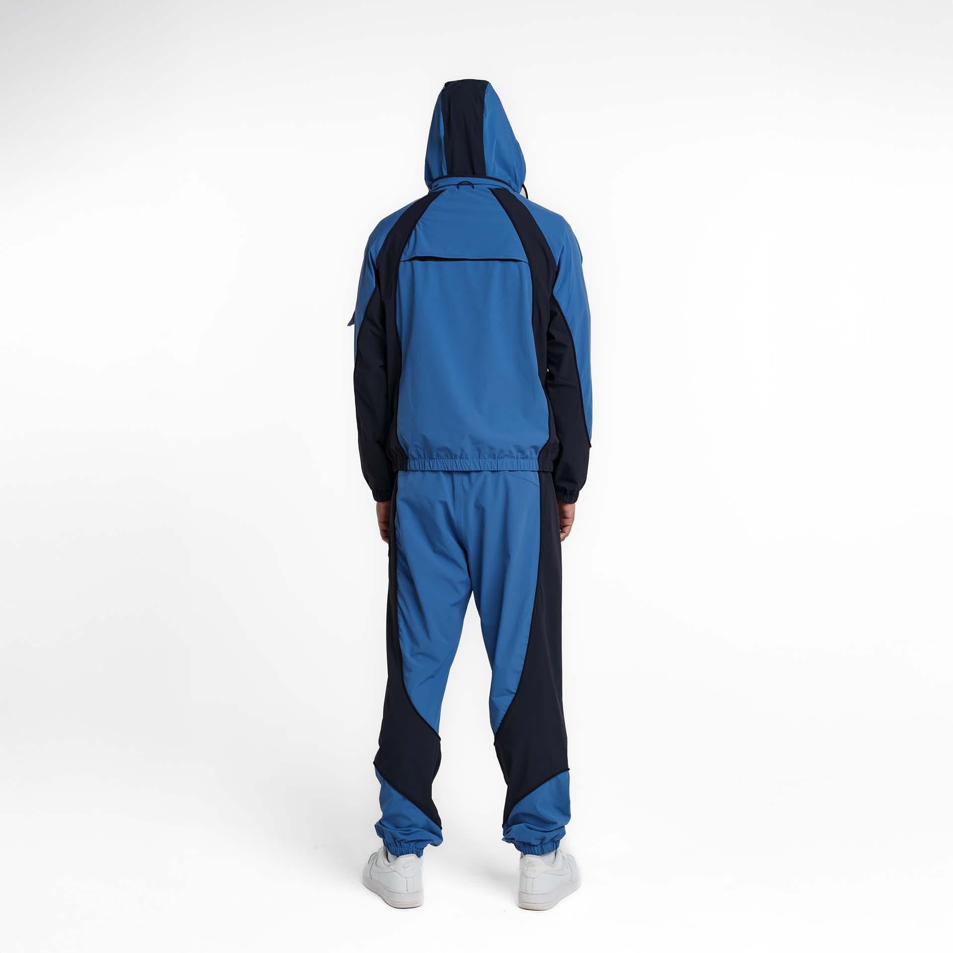 New Era Branded Retro-Tech NE2K Indigo Half-Zip Track Pullover - Image 6