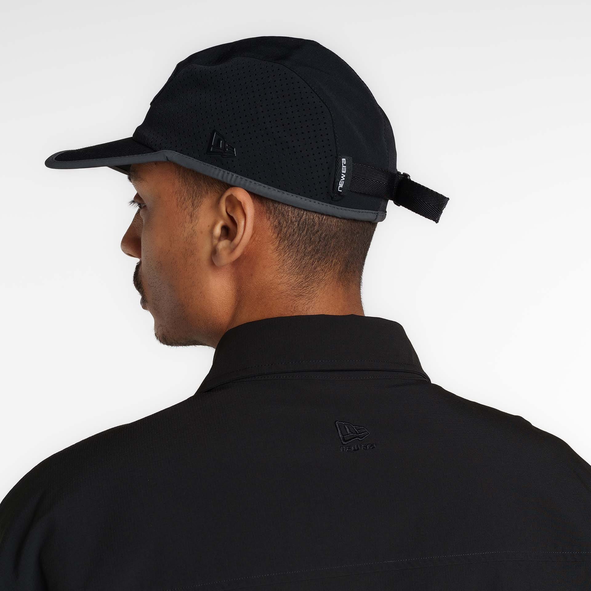 New Era Branded Nylon Military Black Shacket - Image 4