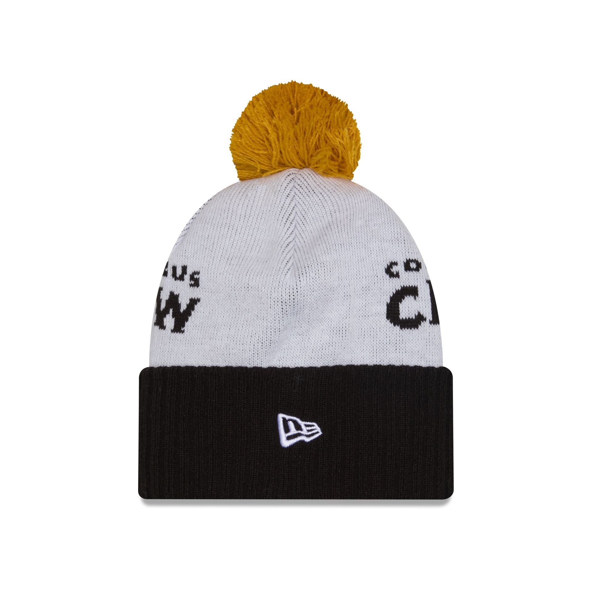 Columbus Crew 2025 Jersey Hook White Pom Knit Hat - Image 2