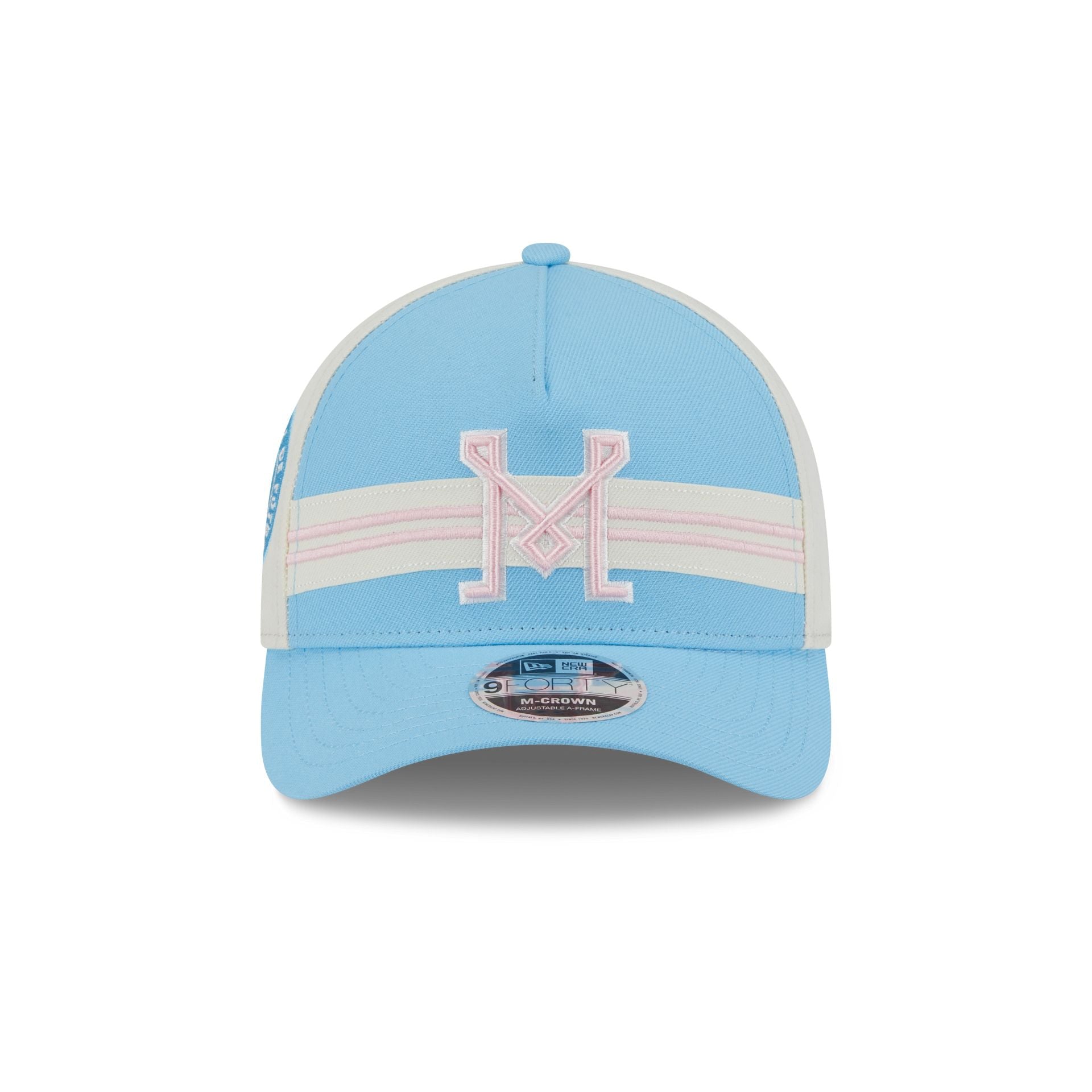 Inter Miami 2025 Jersey Hook Light Blue 9FORTY M-Crown A-Frame Snapback Hat - Image 2
