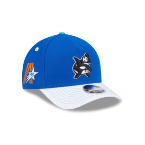 Seattle Sounders 2025 Jersey Hook Blue 9FORTY M-Crown A-Frame Snapback Hat