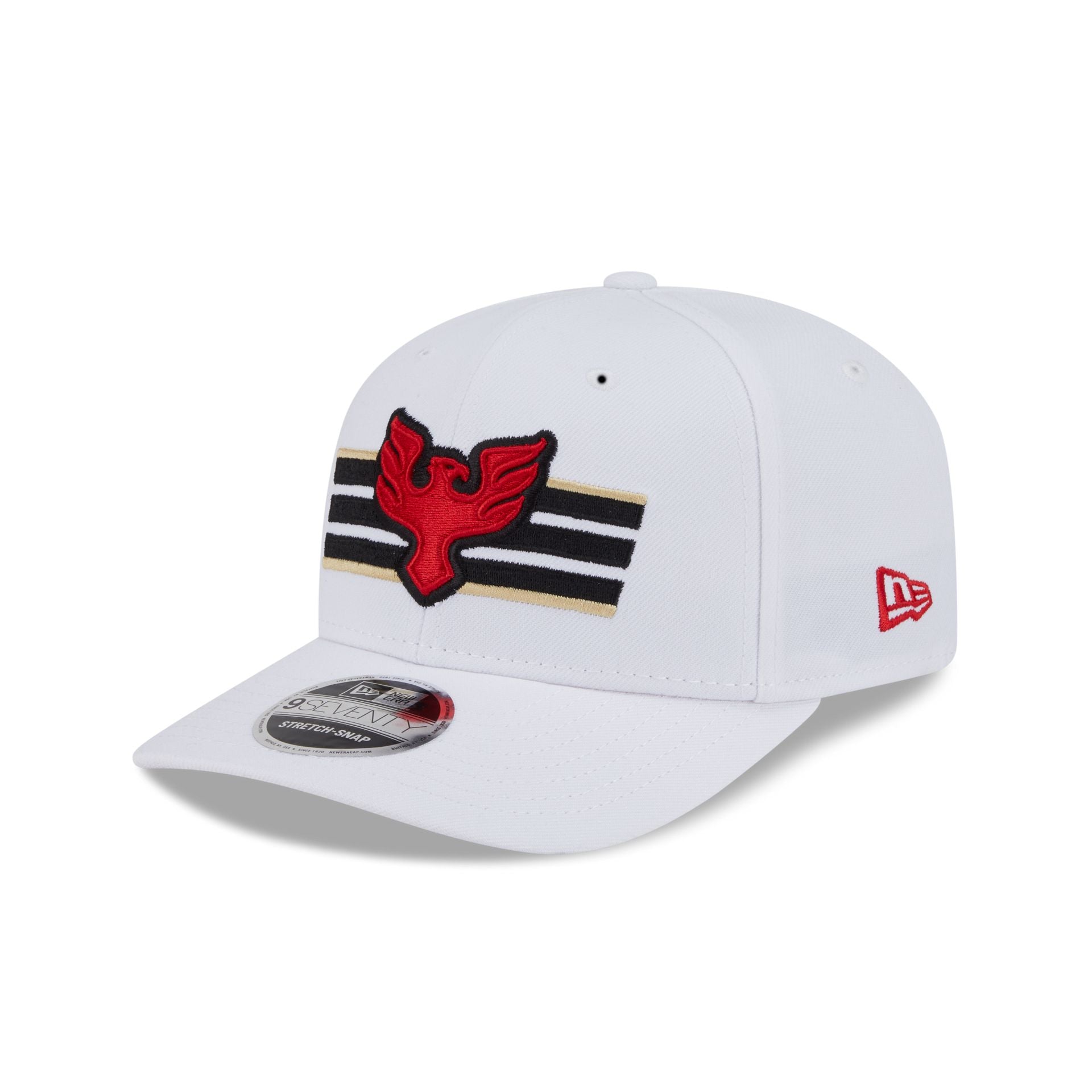 D.C. United 2025 Jersey Hook White 9SEVENTY Stretch-Snap Hat - Image 3