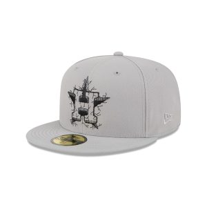 Houston Astros Cracked Cement 59FIFTY Fitted Hat